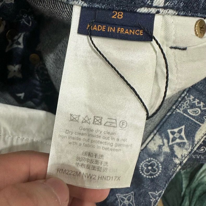 Louis Vuitton Louis Vuitton Cashew denim shorts 2505-Nextarrow Size US 29 - 5 Thumbnail