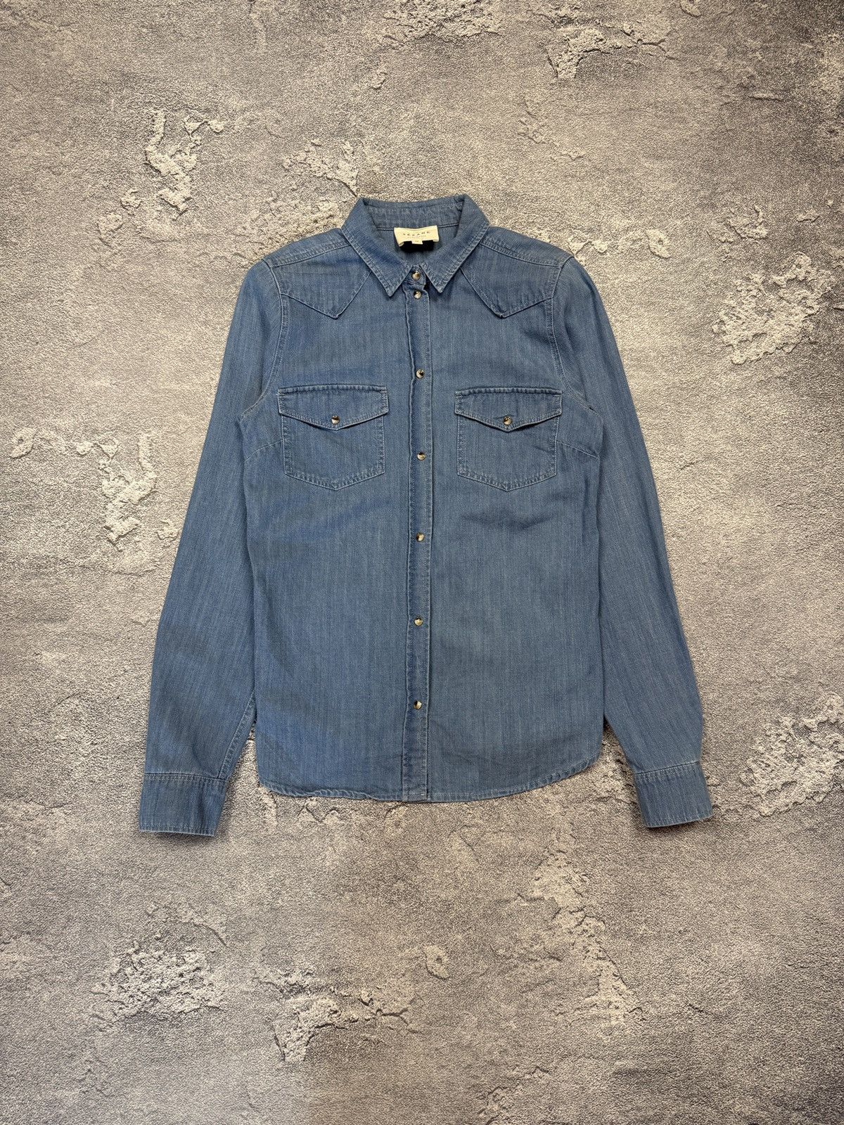 Designer × Sezane Sezane Denim Shirt Size M / US 6-8 / IT 42-44 - 1 Thumbnail