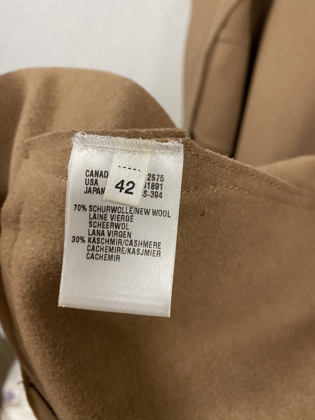 Escada Escada Camel Beige Coat wool and cashmere Jacket Size: 42 Size M / US 6-8 / IT 42-44 - 5 Thumbnail