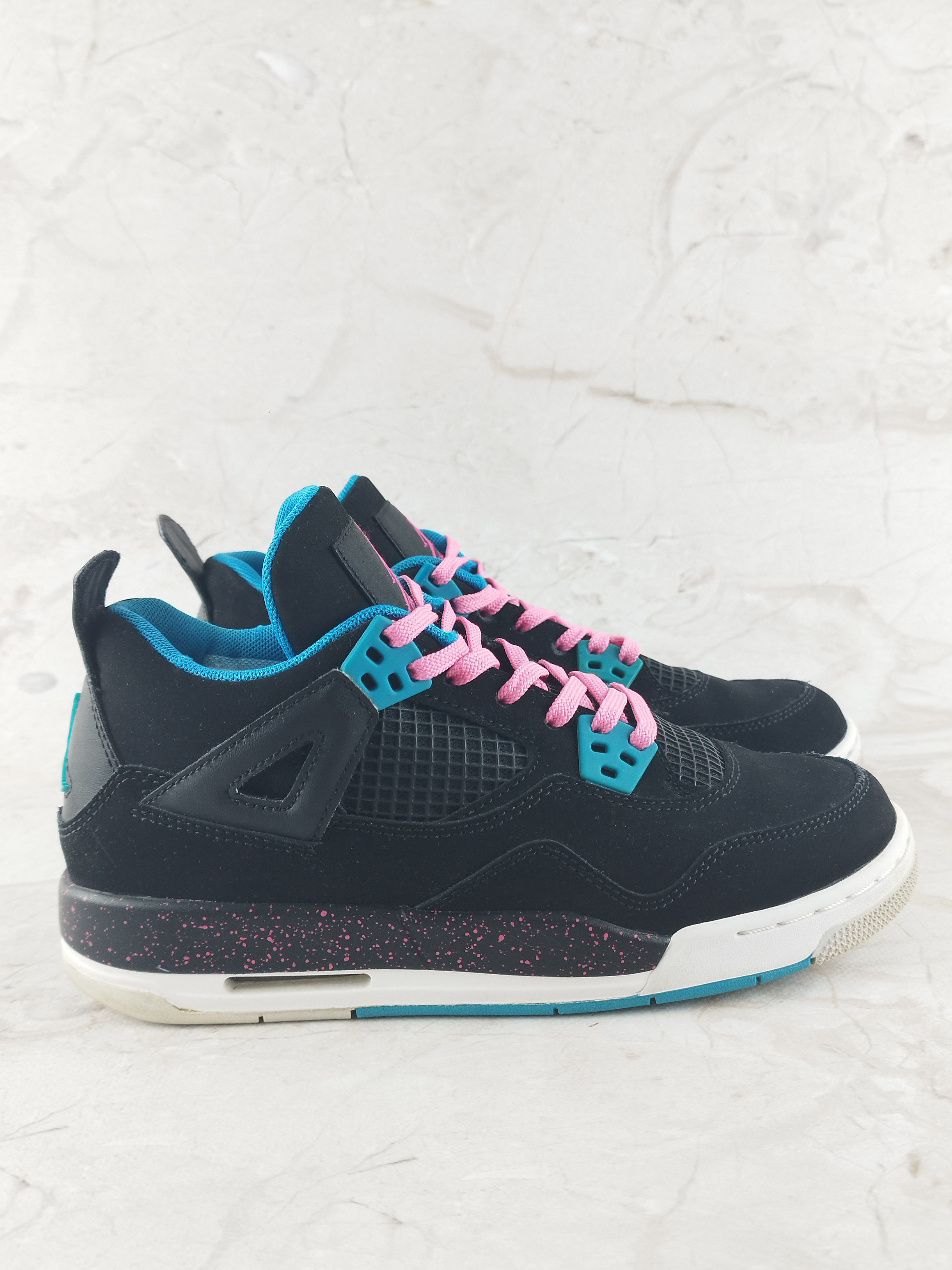 Jordan Brand Jordan Retro 4 GS Vivid pink Dynamic blue Size US 7 / IT 37 - 2 Thumbnail