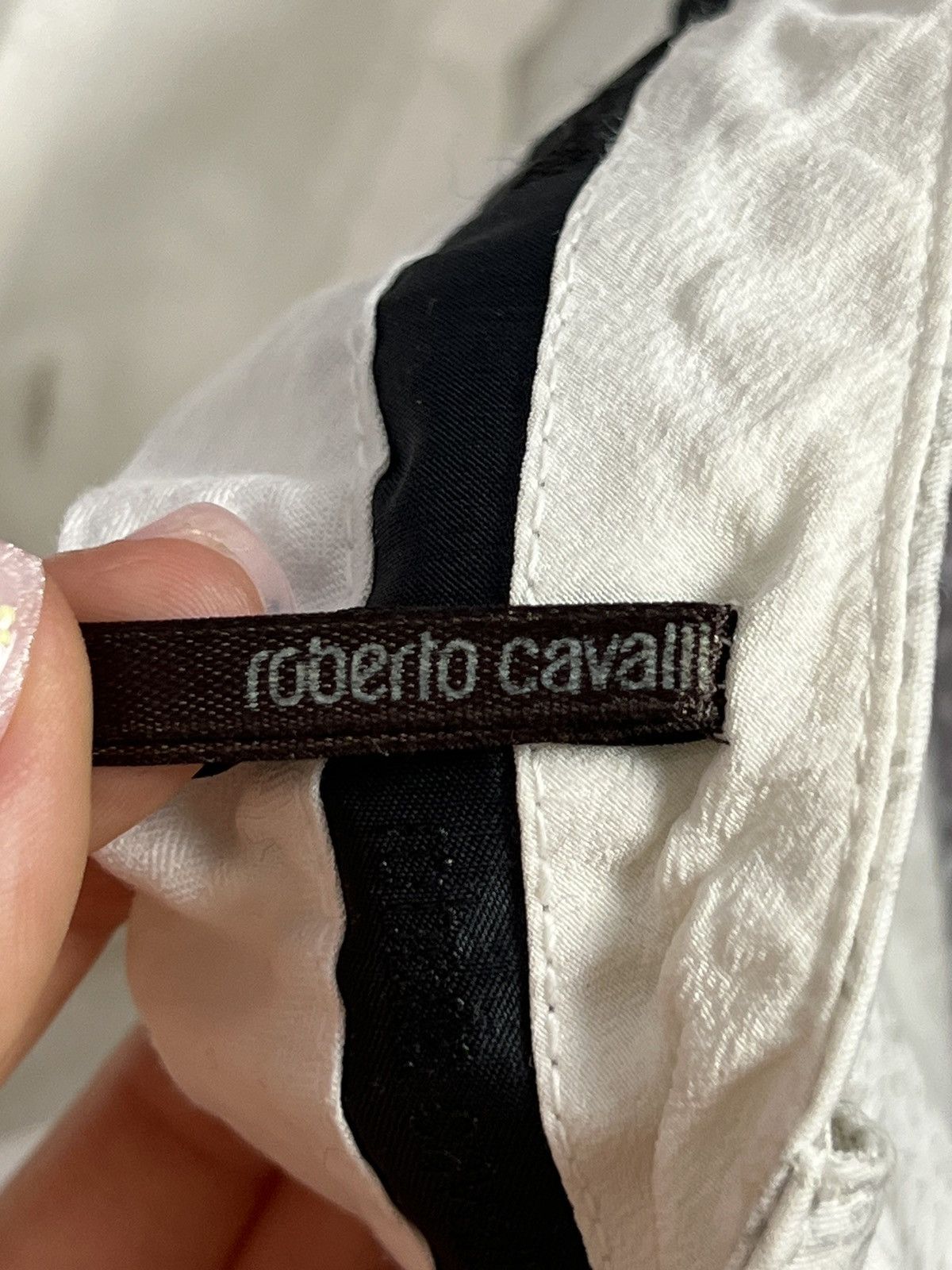 Designer × Roberto Cavalli Roberto Cavalli Mainline Antique Fossil Printed Floral Chain Size 30" / US 8 / IT 44 - 10 Thumbnail
