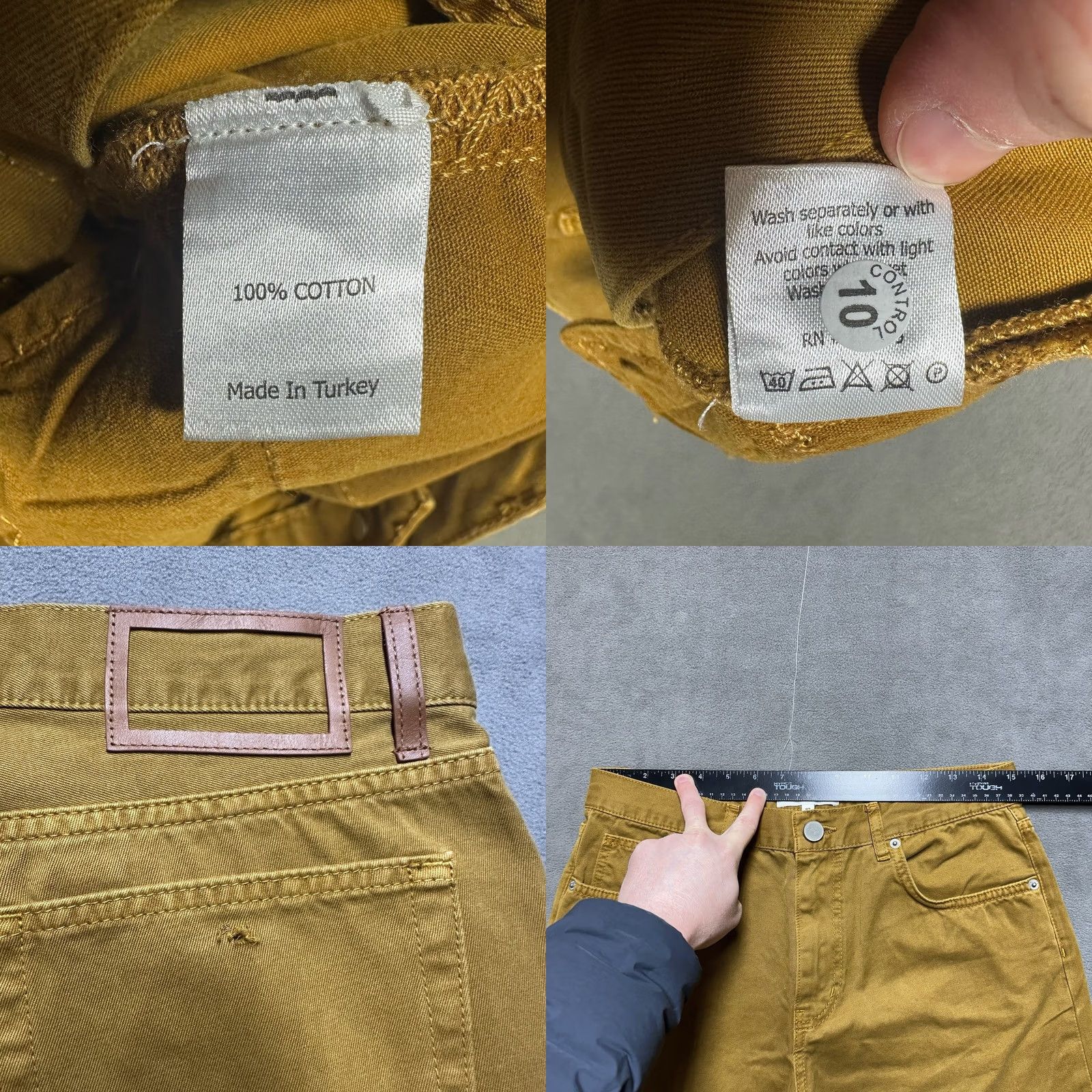 La Ligne La Ligne Pants Womens 27 Khakis Wide-Leg Brown Twill 30" Waist 27.5" Inseam Vintage? No (adjusted) Size 27" / US 4 / IT 40 - 8 Thumbnail