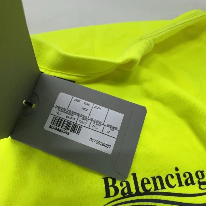 Balenciaga Balenciaga Logo Print Wave Short Sleeve T-Shirt 0079-2507 Size US M / EU 48-50 / 2 - 4 Thumbnail