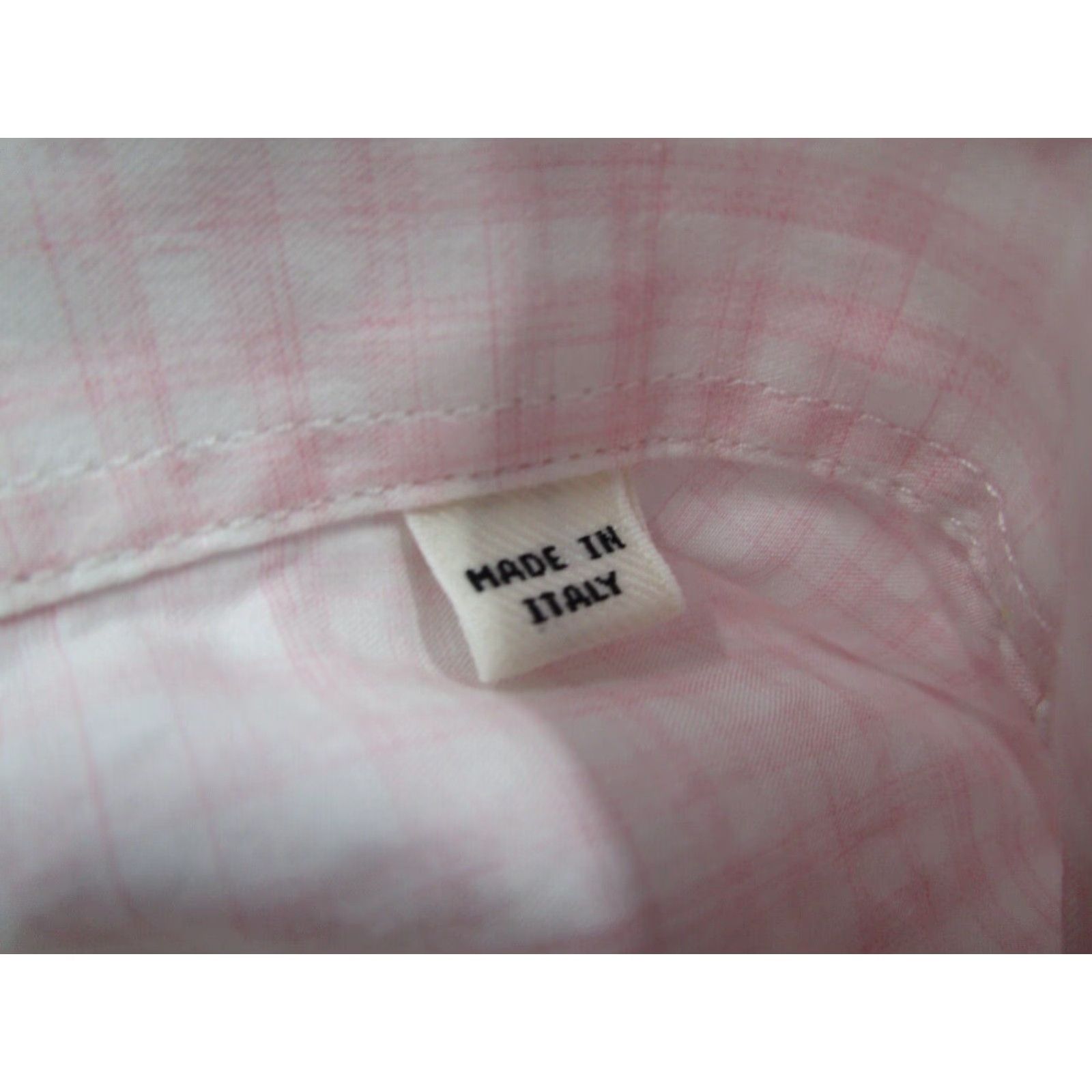 Billy Reid Billy Reid Shirt Mens 15.5 Pink Check Button-Up Long Sleeve Workwear Made in Italy Size US M / EU 48-50 / 2 - 4 Thumbnail