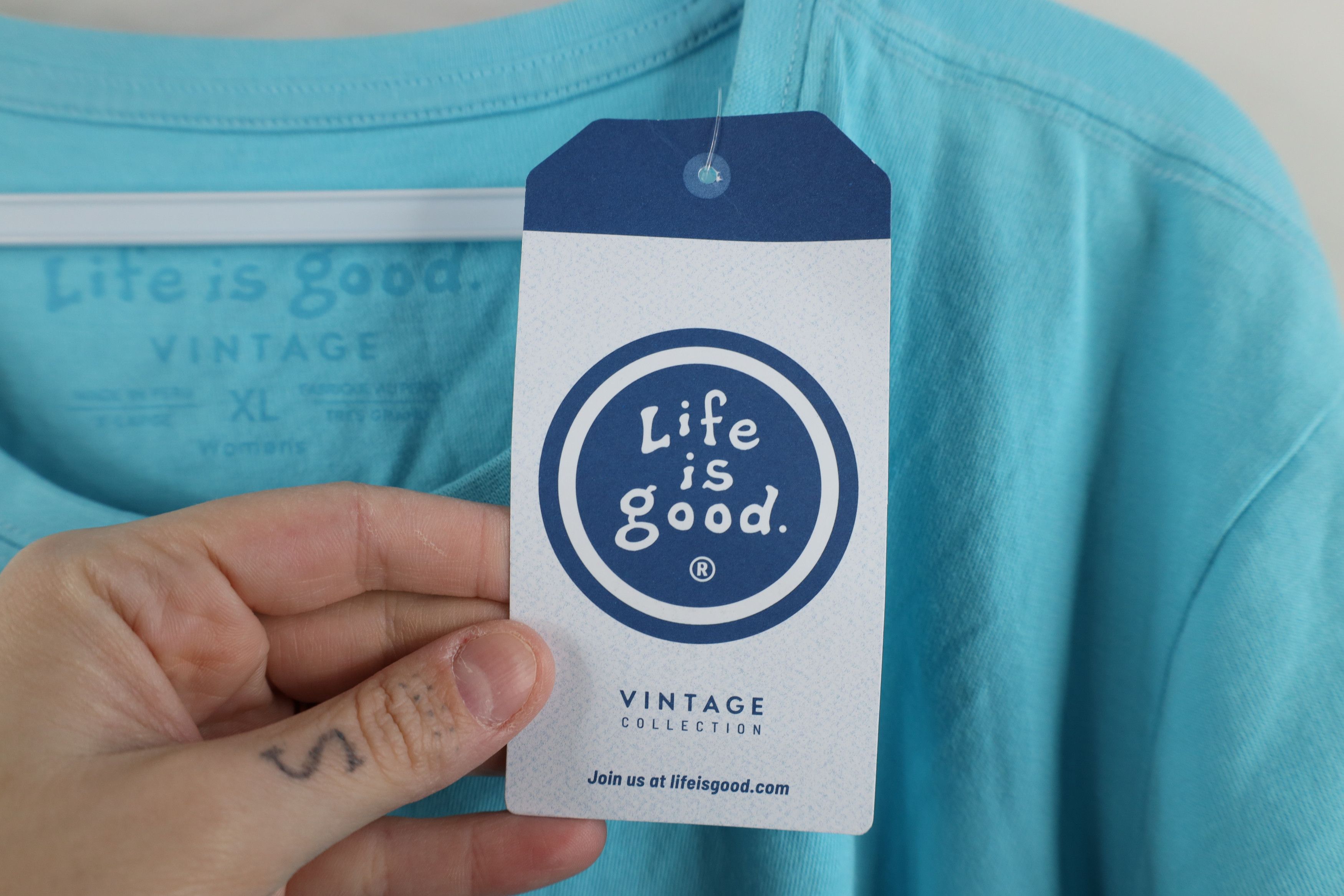 Life is Good × Vintage New Life Is Good Camping Bed and Breakfast T-Shirt Blue Size XL / US 12-14 / IT 48-50 - 6 Thumbnail