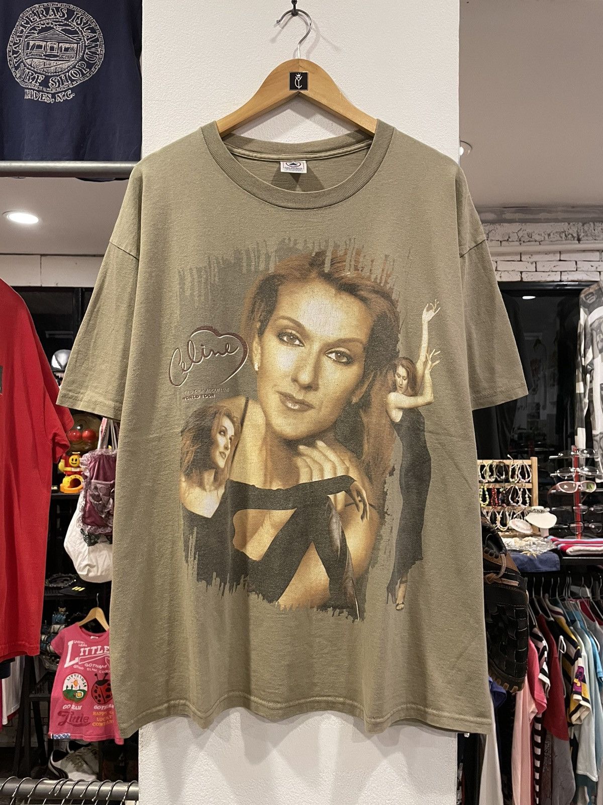 Band Tees Vintage 90s Celine Dion T-Shirt Size US XL / EU 56 / 4 - 1 Thumbnail