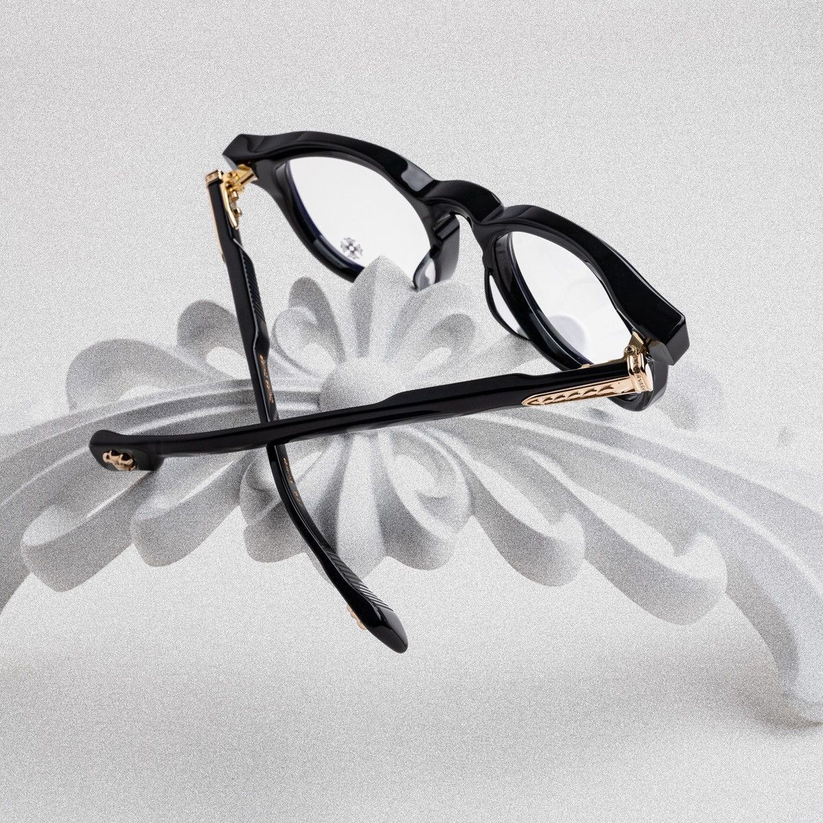 Chrome Hearts CHROME HEARTS CHIRP CHIRP-A BLACK - 18KGP GLASSES Size ONE SIZE - 7 Thumbnail