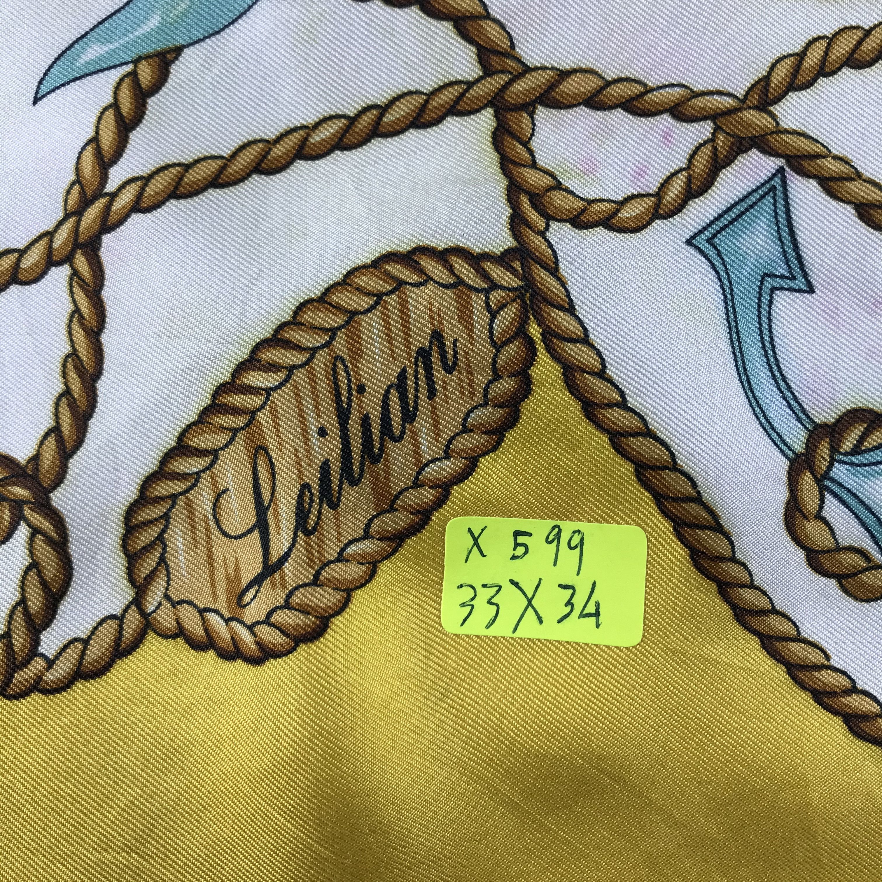 Vintage Vintage Leiliam Silk Scarf Size ONE SIZE - 5 Thumbnail