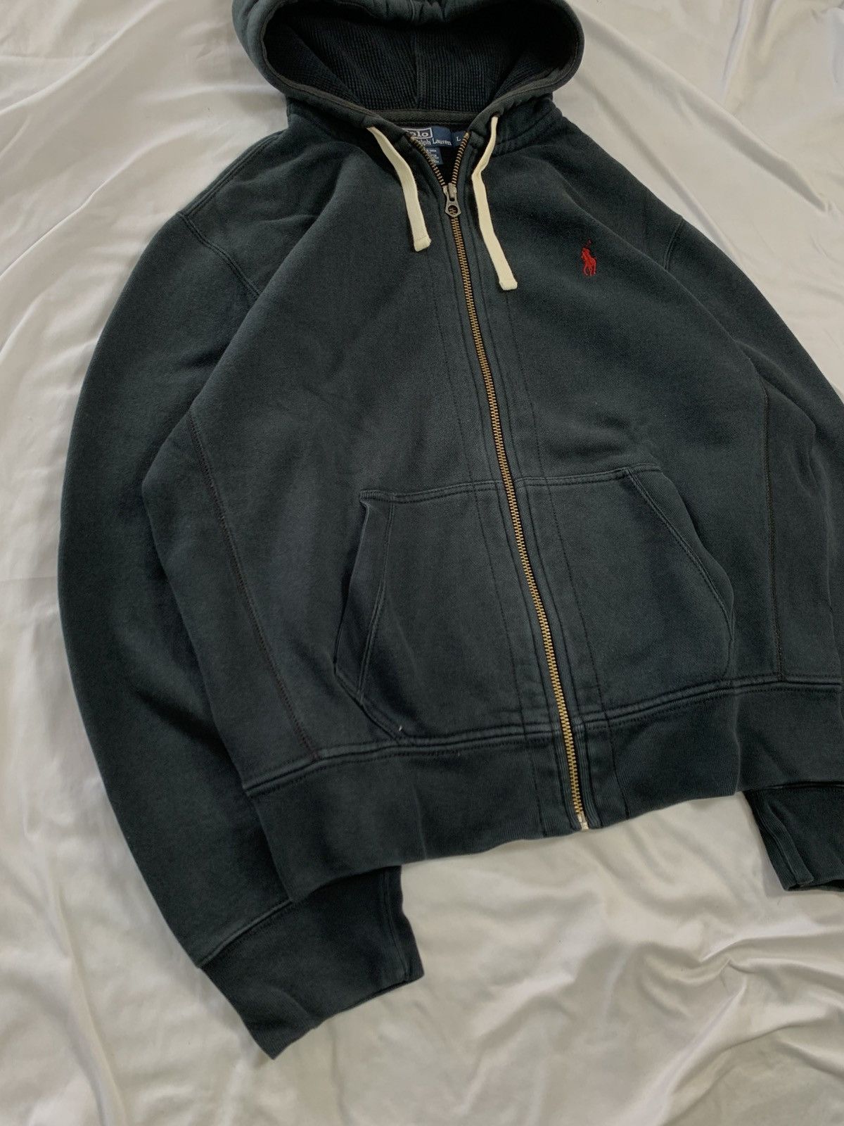Ralph Lauren vintage zip polo ralph lauren hoodie bro Size US L / EU 52-54 / 3 - 5 Thumbnail