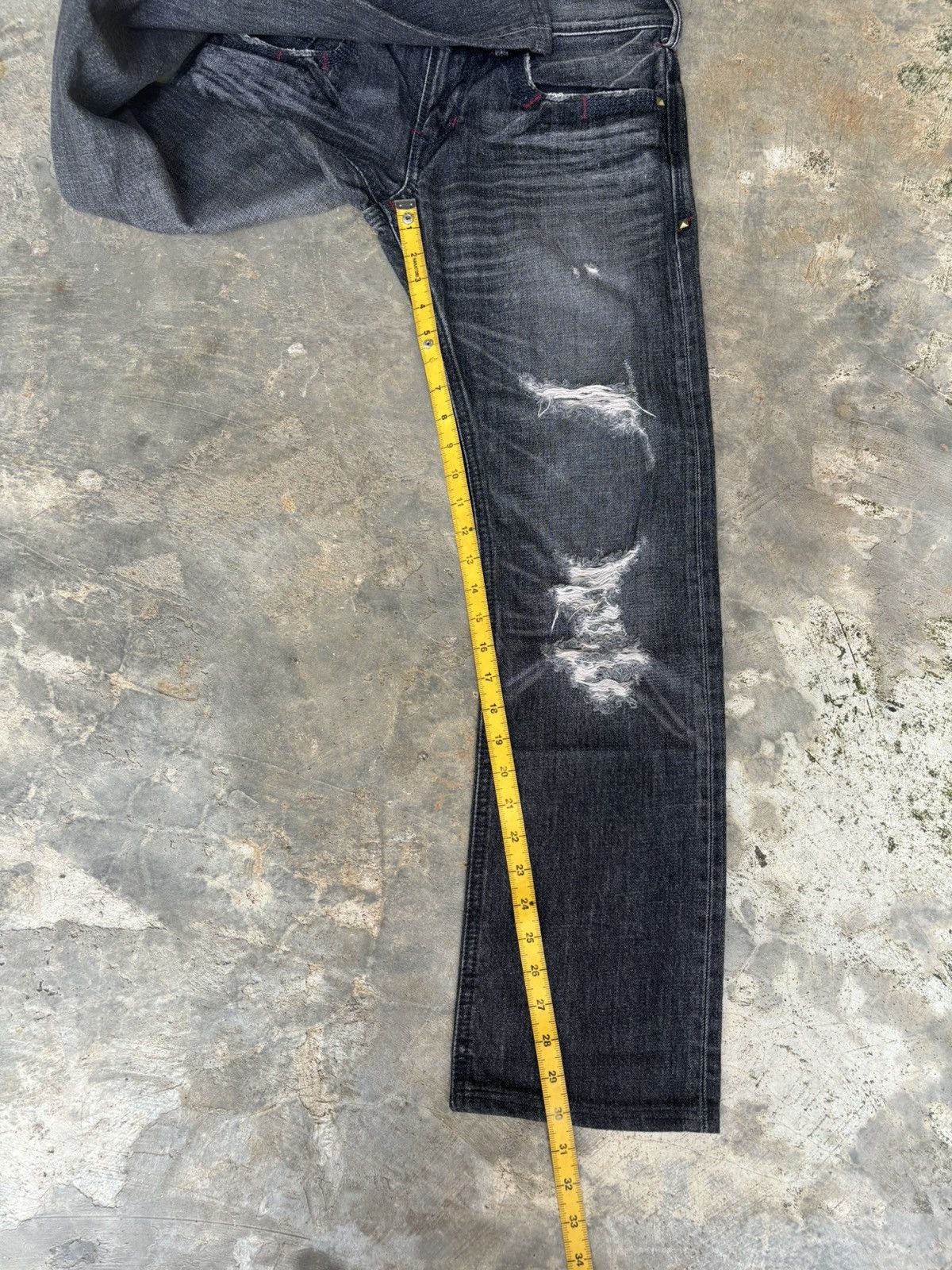 Hysteric Glamour Distreessed Denim Liberto xxx Ifsixwasnine Style Jeans Size US 31 - 14 Thumbnail