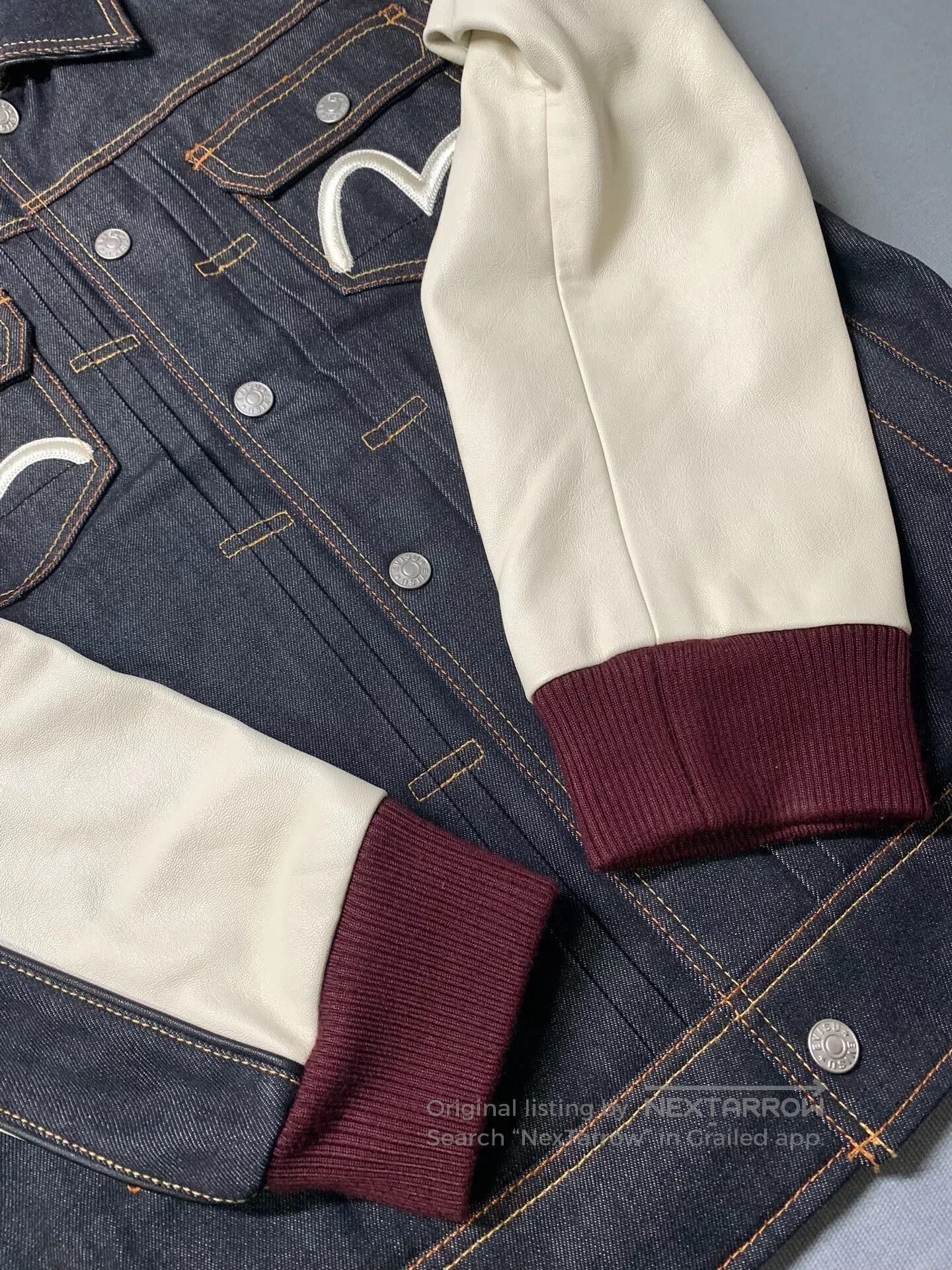Evisu Evisu Denim Baseball Coach Jacket. Size US L / EU 52-54 / 3 - 6 Thumbnail