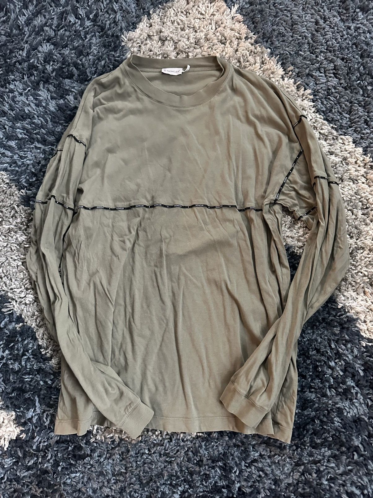 Moncler long sleeve shirt size XL