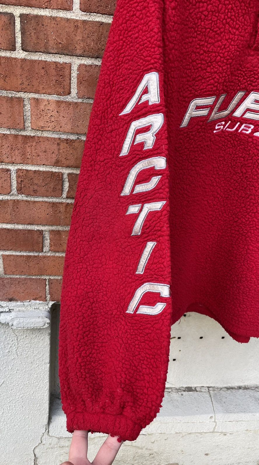 Fubu Vintage 90s Fubu Subzero Artic 1/4 Button Pullover Fleece Size US XL / EU 56 / 4 - 4 Thumbnail