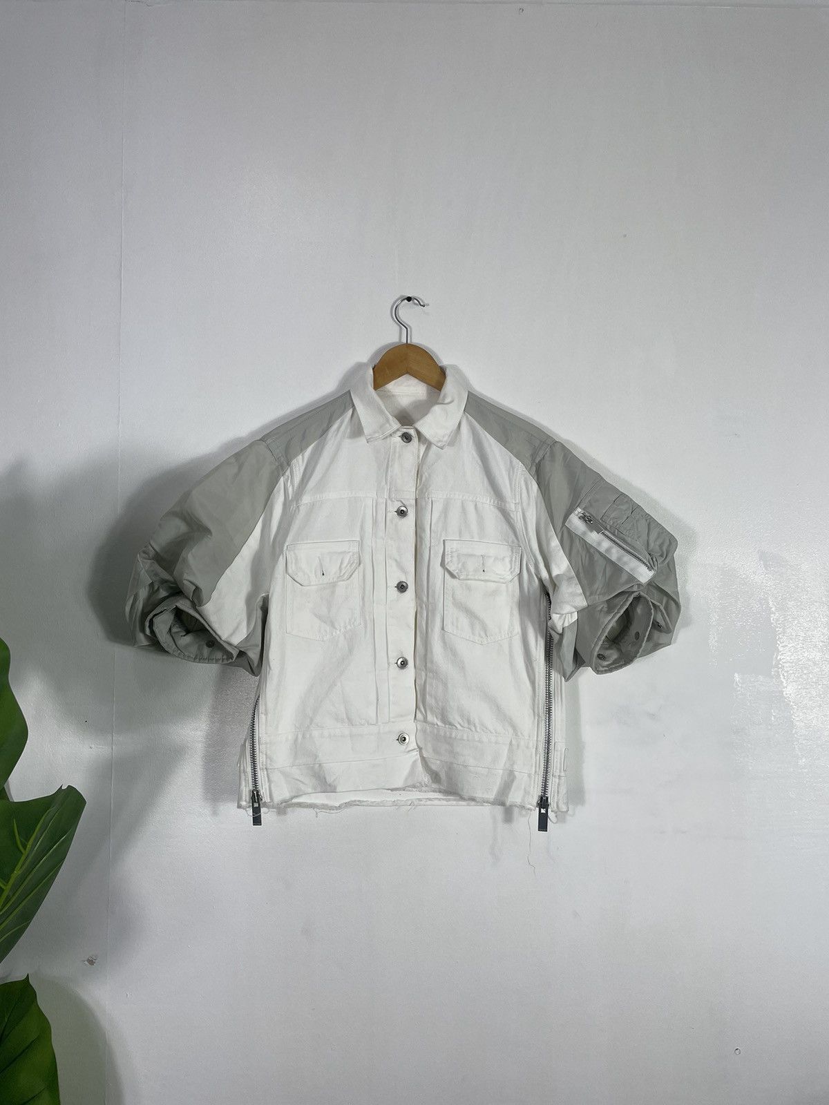 Sacai Sacai Denim Jacket MA-1 Blouson Swtiching Size Zip Size M / US 6-8 / IT 42-44 - 1 Thumbnail