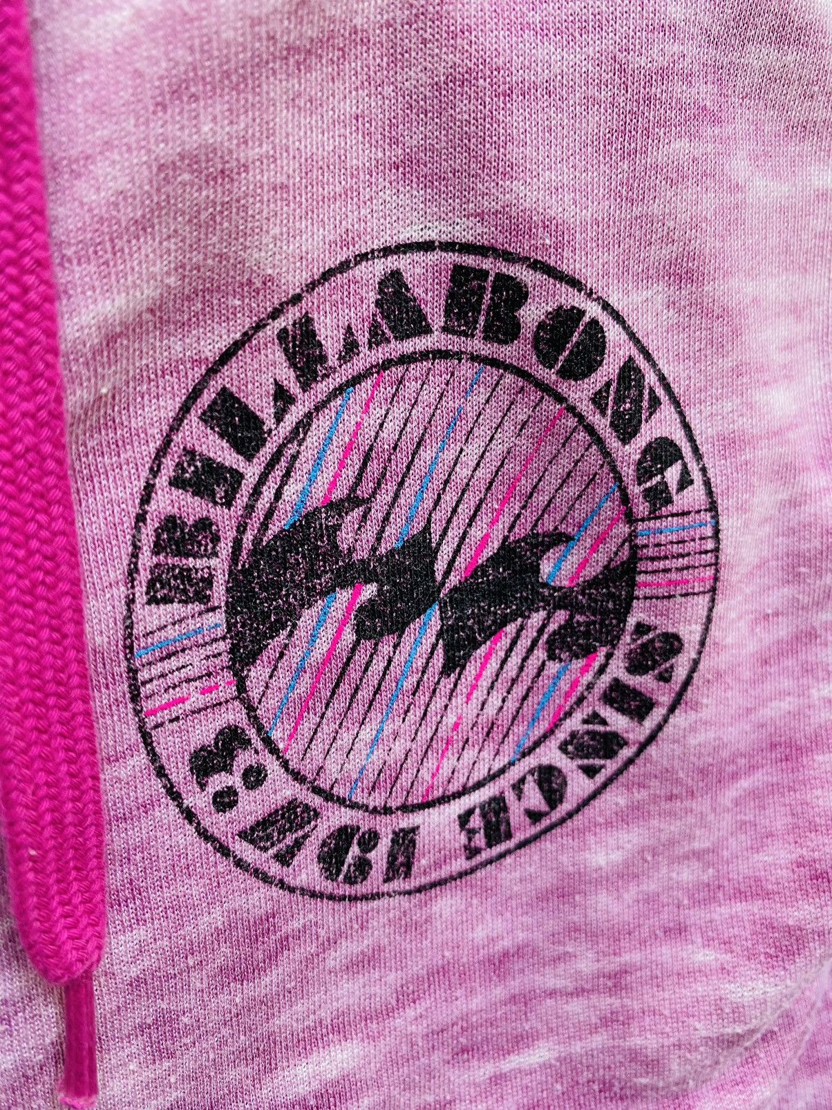 Billabong Vintage Billabong Zip Up Hoodie Pink Acid Wash Light Cotton Size M / US 6-8 / IT 42-44 - 8 Thumbnail