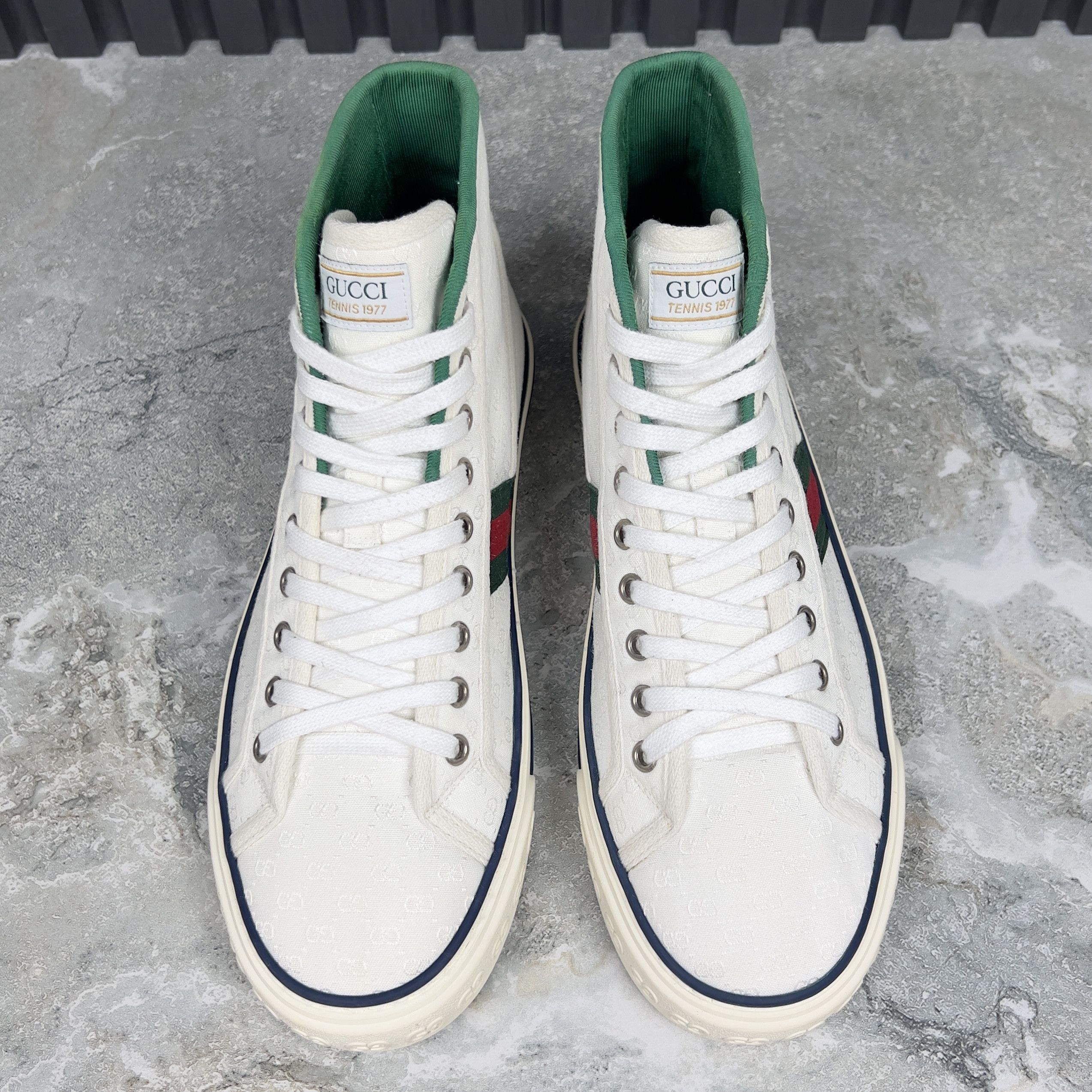 Gucci GUCCI Tennis 1977 Web GG Sneakers Monogram Canvas Fabric Size US 8.5 / EU 41-42 - 3 Thumbnail