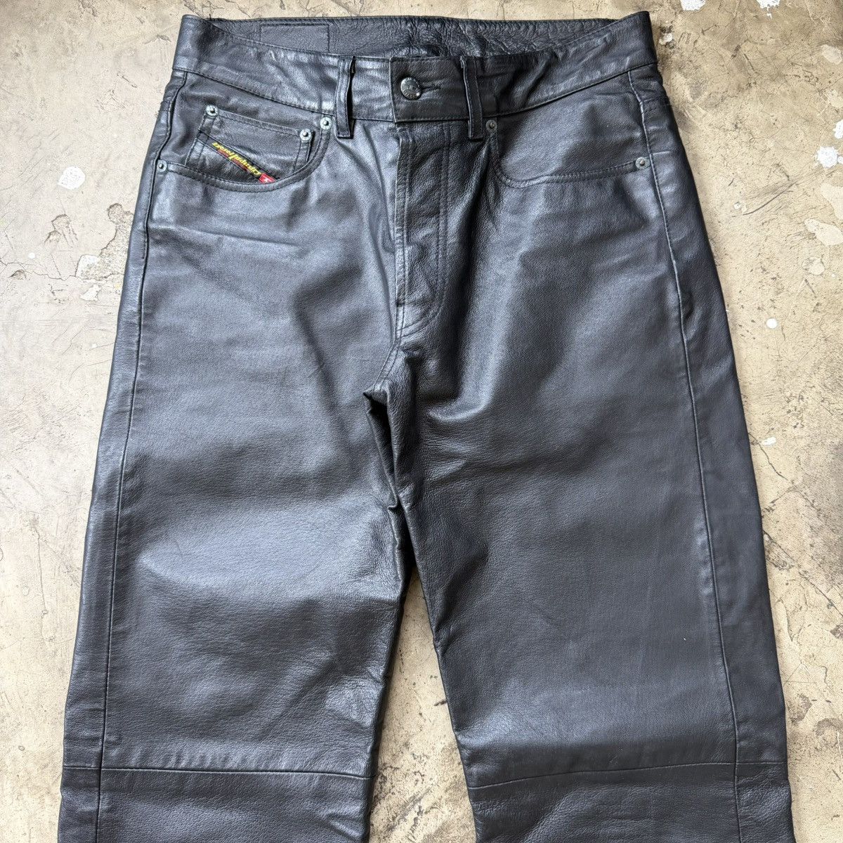 Diesel Diesel - Archive Leather Biker Pants Size US 30 / EU 46 - 3 Thumbnail