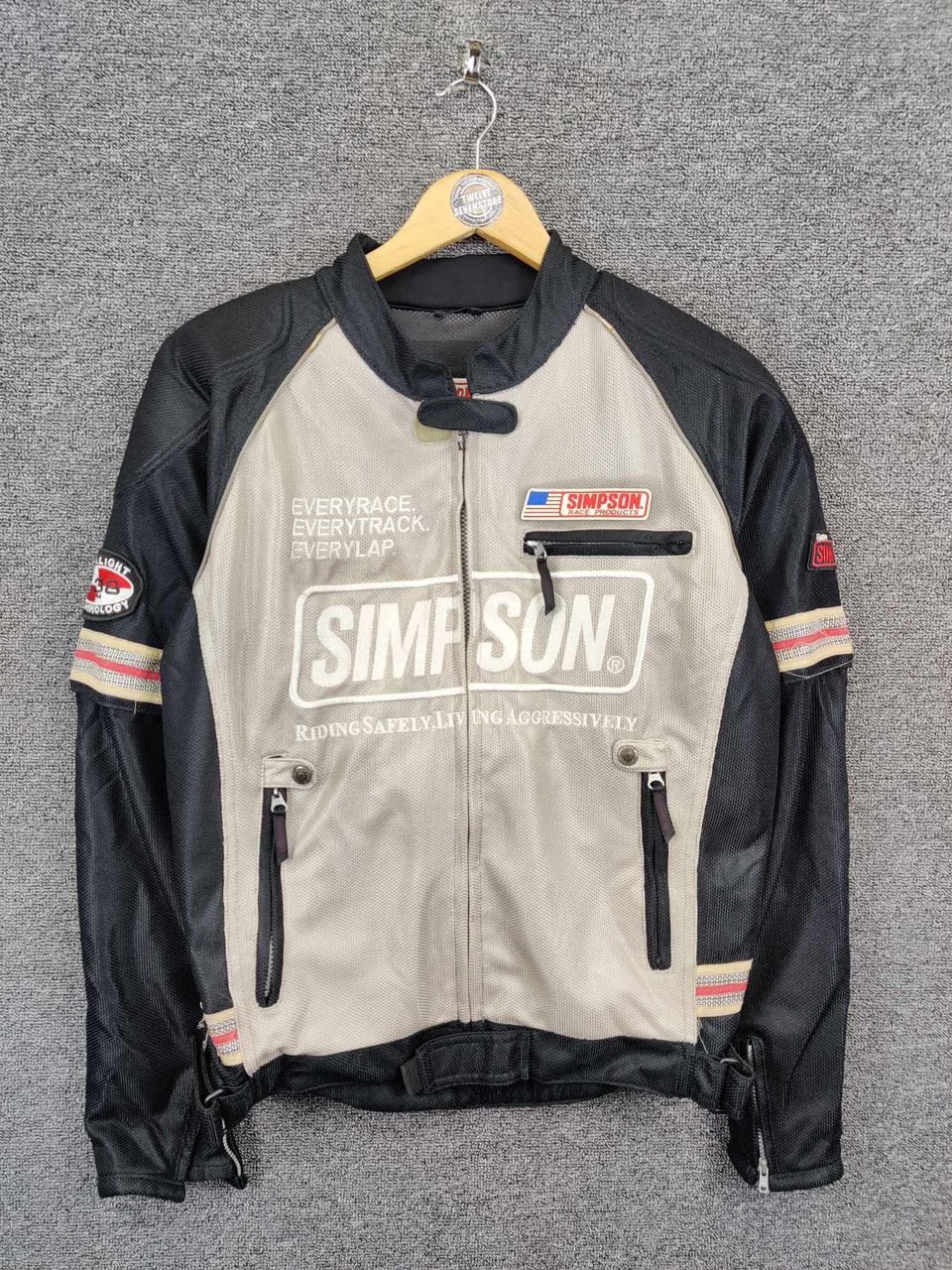 Sports Specialties × Vintage Vintage Simpson Racing Biker Motorcycle Jacket Size US L / EU 52-54 / 3 - 1 Thumbnail