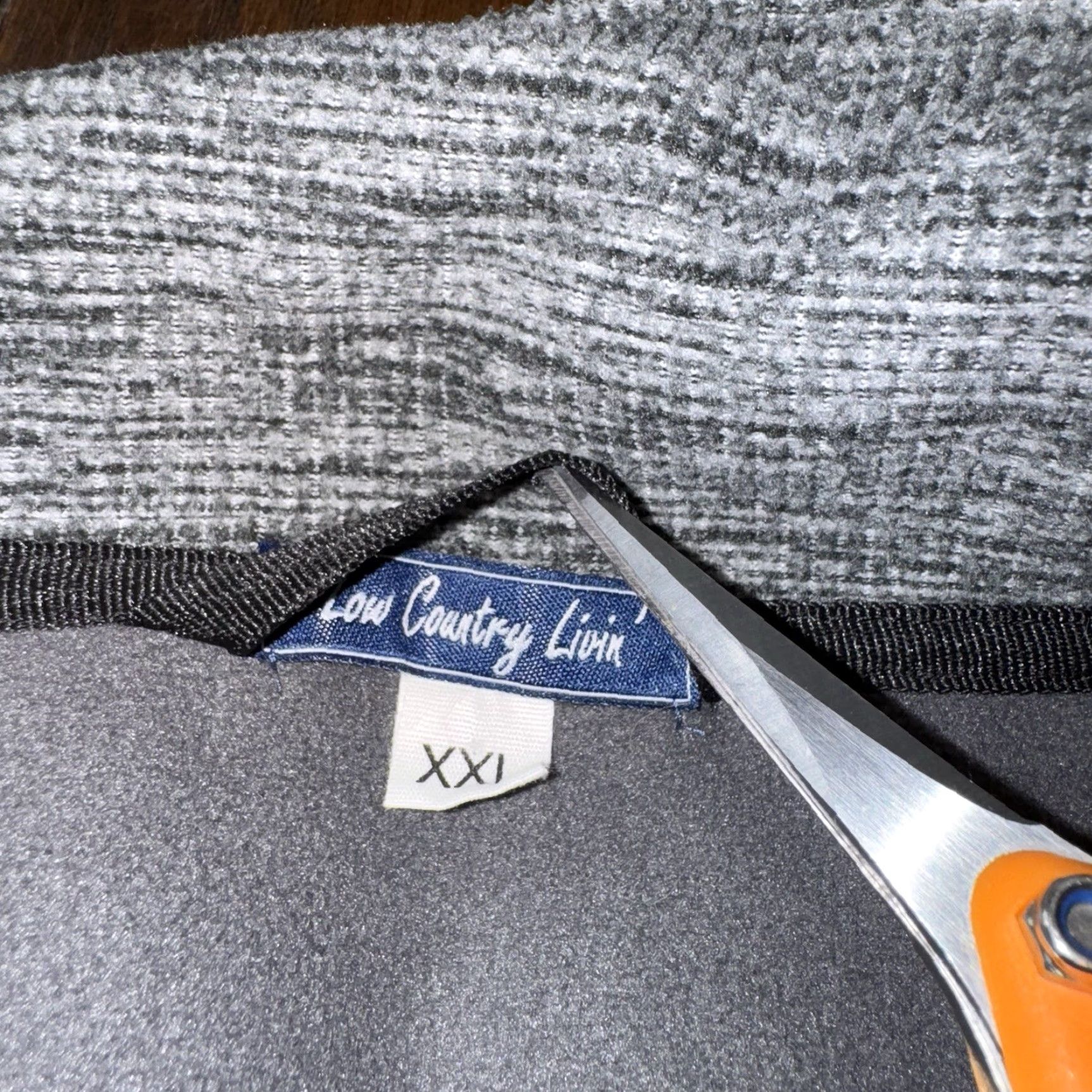 Vintage Low Country Livin Men's XXL Gray Fleece Full Zip Jacket Pockets Size US XXL / EU 58 / 5 - 6 Thumbnail
