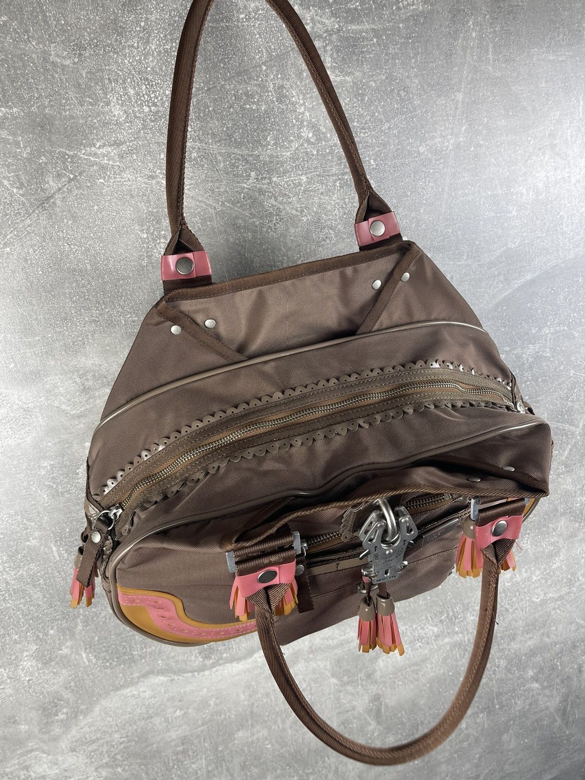 George Gina & Lucy George Gina & Lucy "175 Fringes" Brown Tassels Satchel Bag Size ONE SIZE - 8 Thumbnail