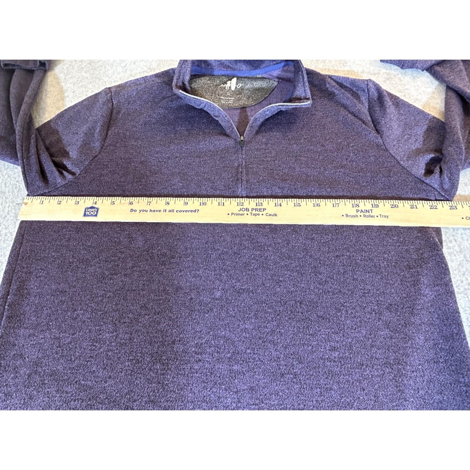 johnnie-O Johnnie-O Pullover Men L 1/4 Zip Performance Reflex Golf Purple Mock Neck Raglan Sleeve Size US L / EU 52-54 / 3 - 2 Thumbnail