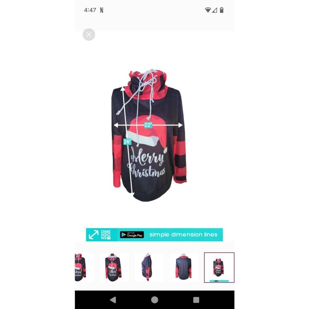 Other HOLIDAY Winter Long sleeve Tops Size Large Size ONE SIZE - 5 Thumbnail