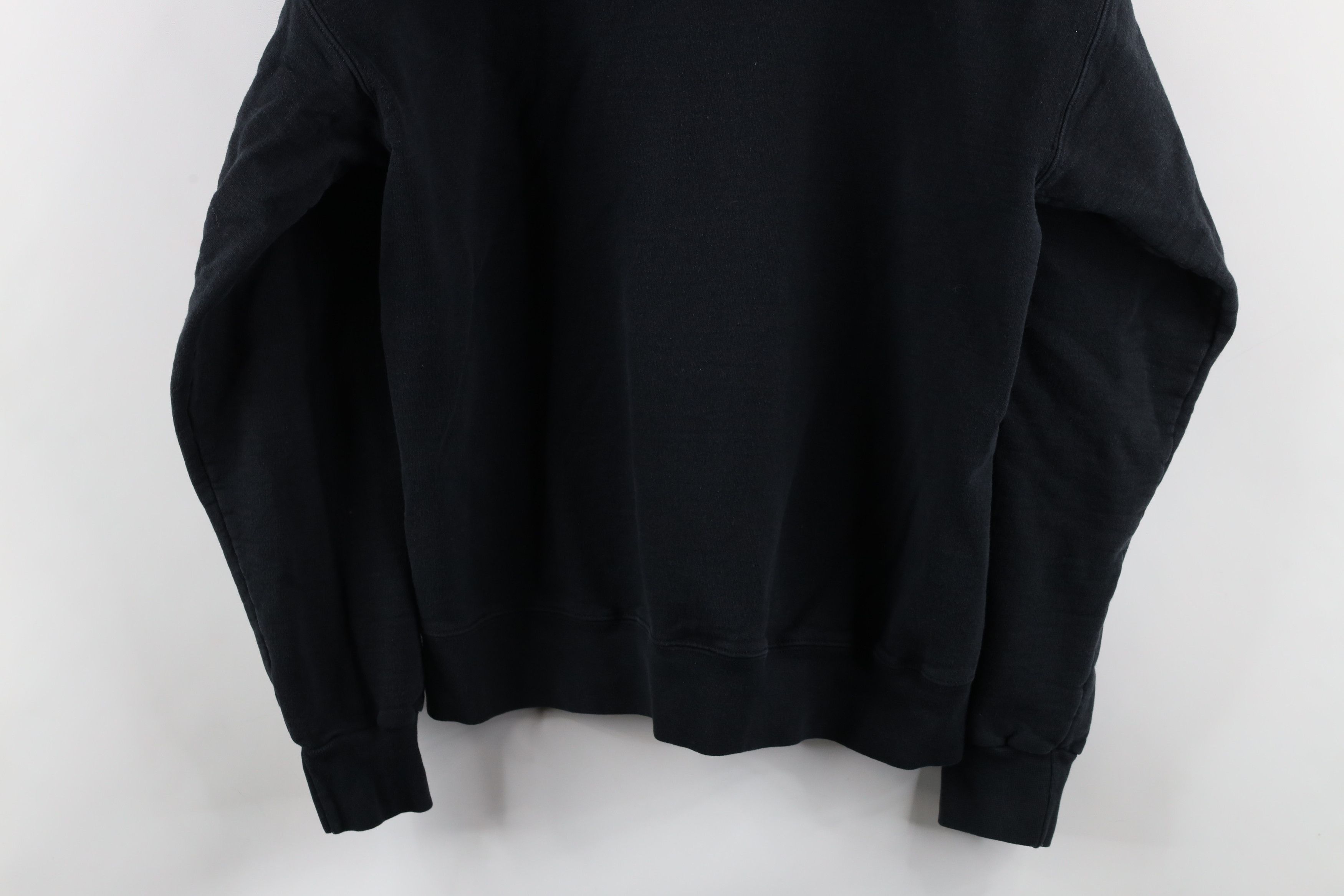 Vintage Vintage 90s Streetwear Heavyweight Hoodie Sweatshirt Black Size US M / EU 48-50 / 2 - 9 Thumbnail