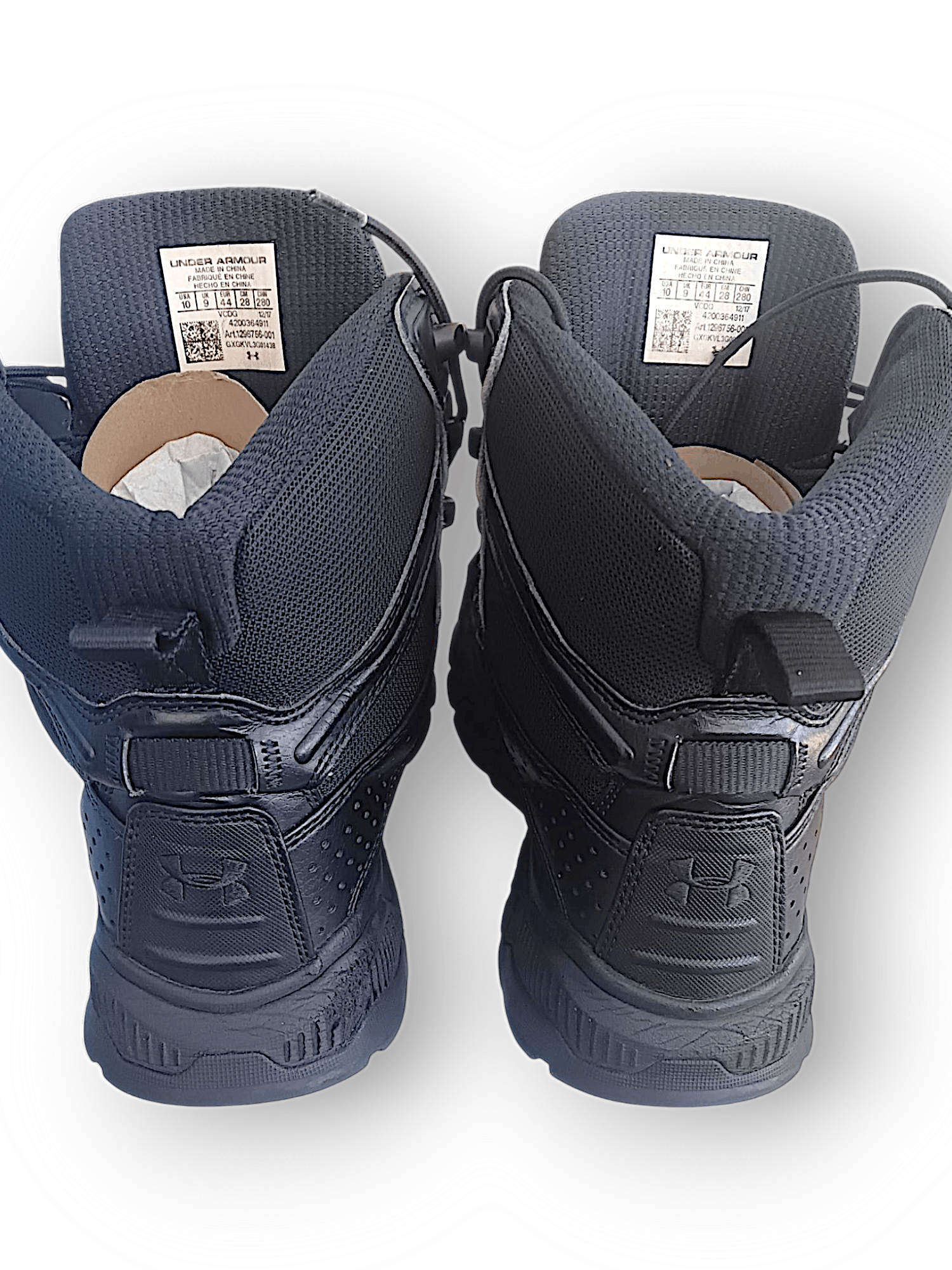 Under Armour Under Armor Men's Size 10 Black Tactical Lace Up Boots Size US 10 / EU 43 - 2 Thumbnail