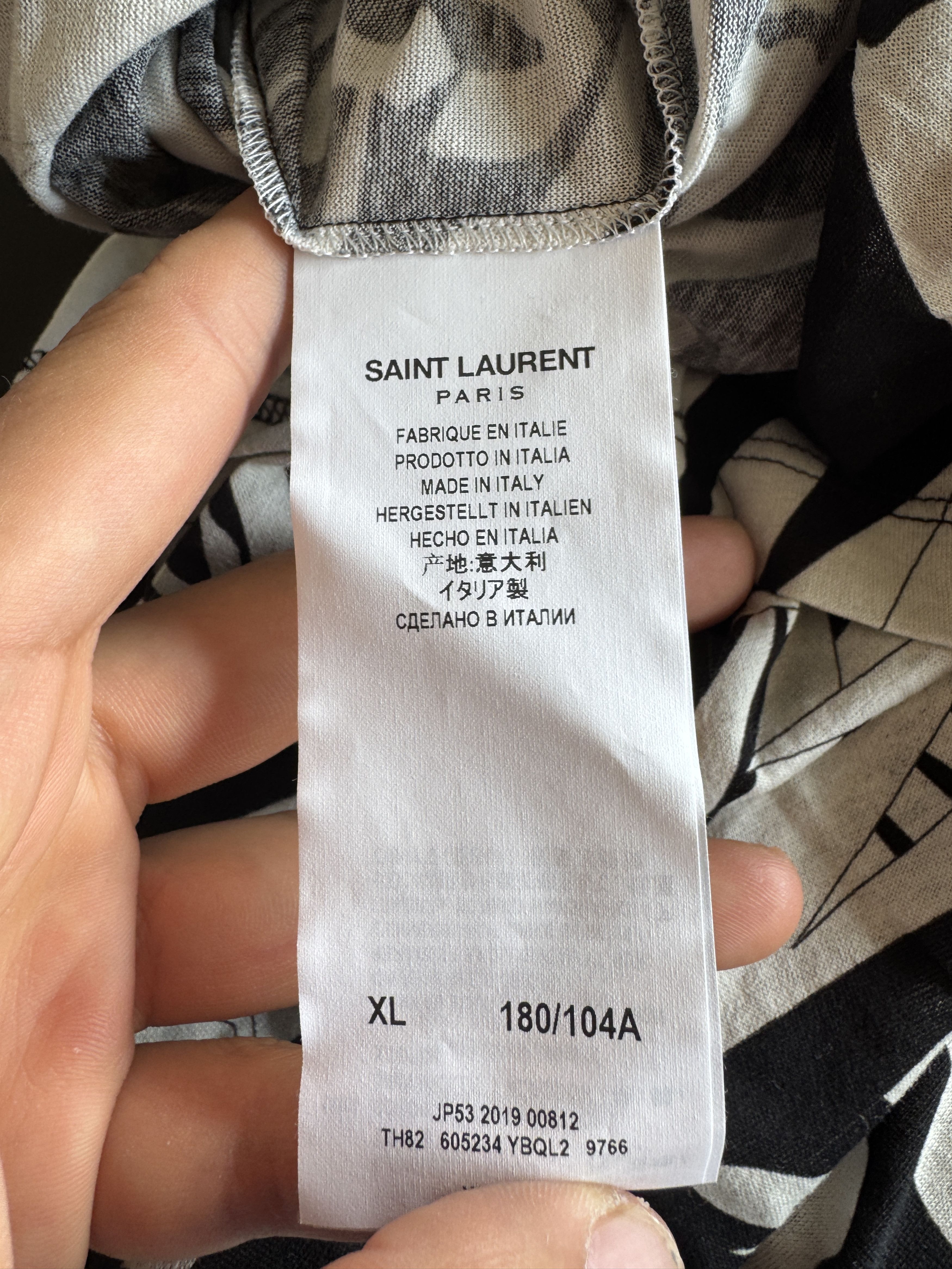 Saint Laurent Paris Jungle Flower Print T-Shirt Size US XL / EU 56 / 4 - 14 Thumbnail