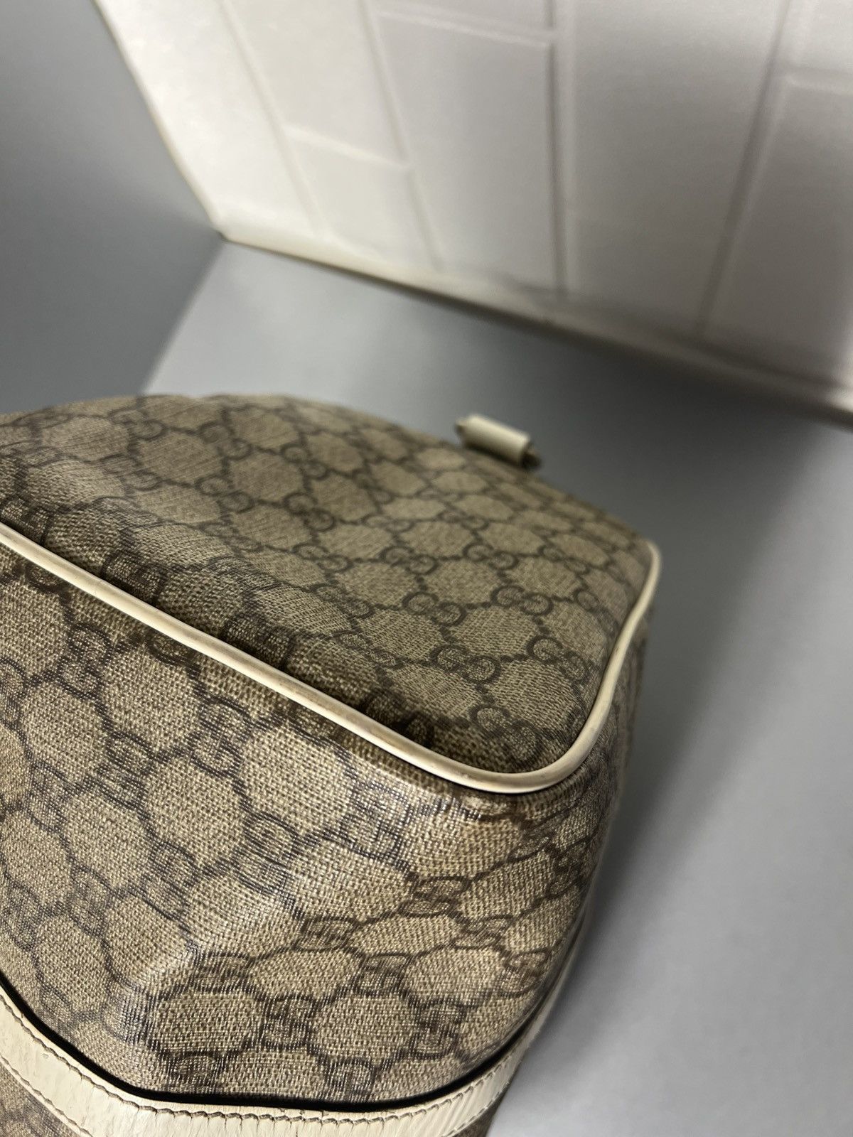 Gucci × Vintage VERY RARE GUCCI MONOGRAM BAG ITALIAN DESIGNER RETRO Y2K 90s Size ONE SIZE - 12 Thumbnail