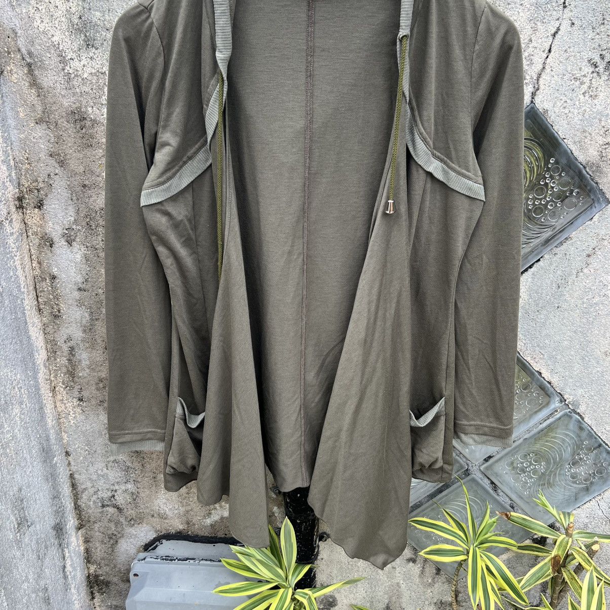 Tornado Mart “TORNADO MART” HOODED BATWING DRAPE CARDIGAN ASYMMETRICAL Size S / US 4 / IT 40 - 3 Thumbnail