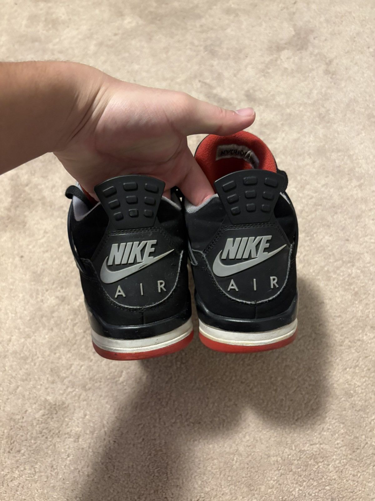 Nike Air Jordan 4 Retro “Bred” 2012 Size US 9.5 / EU 42-43 - 3 Thumbnail