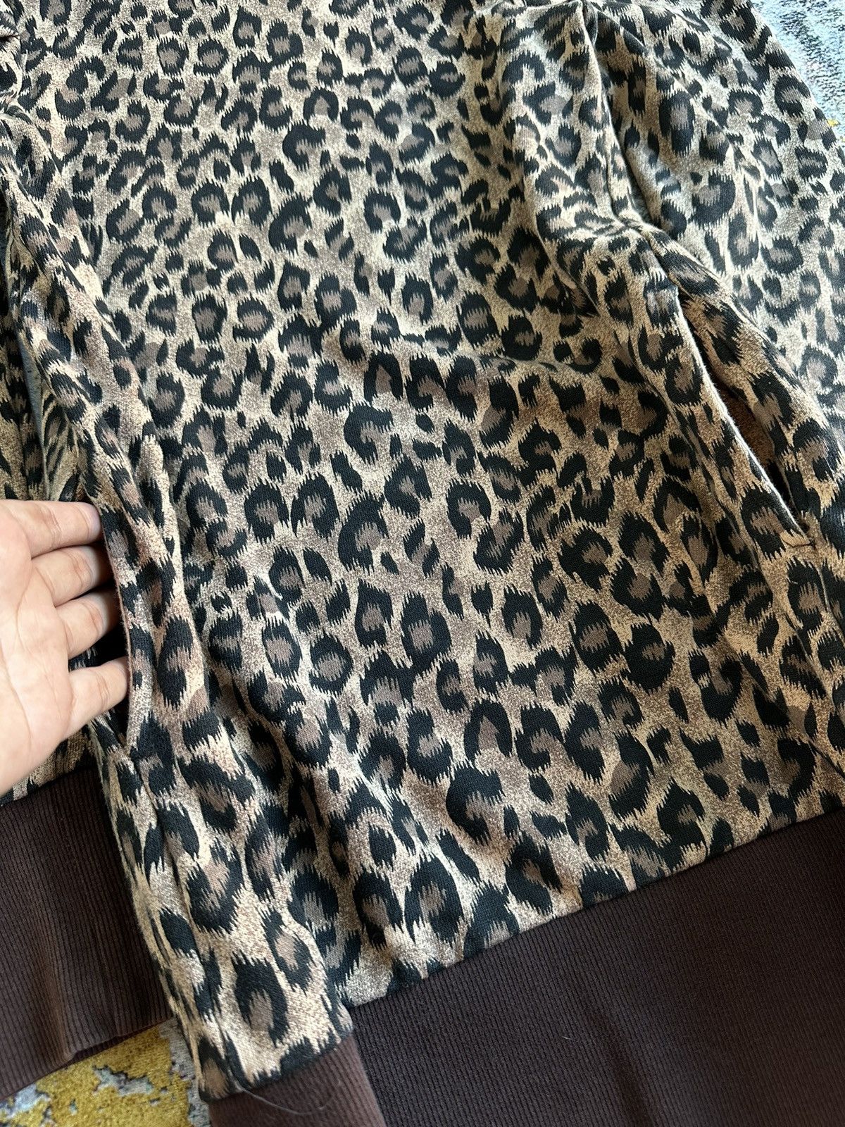 20471120 EGOIST LEOPARD HOODIE LE GRANDE BLEU IFSIX Y2K GOA STYLE Size S / US 4 / IT 40 - 3 Thumbnail