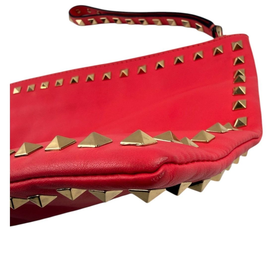 Valentino Valentino Nappa Leather Rockstud Large Clutch Bag Size ONE SIZE - 4 Thumbnail