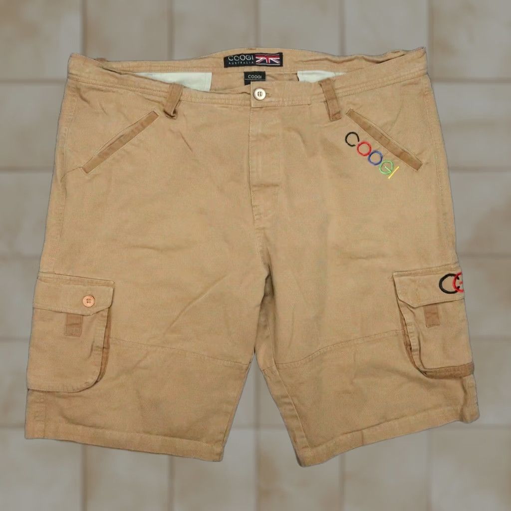 Coogi COOGI Shorts Mens 42 Khaki Brown Cargo Classic Fit Embroidered Size US 42 / EU 58 - 1 Thumbnail