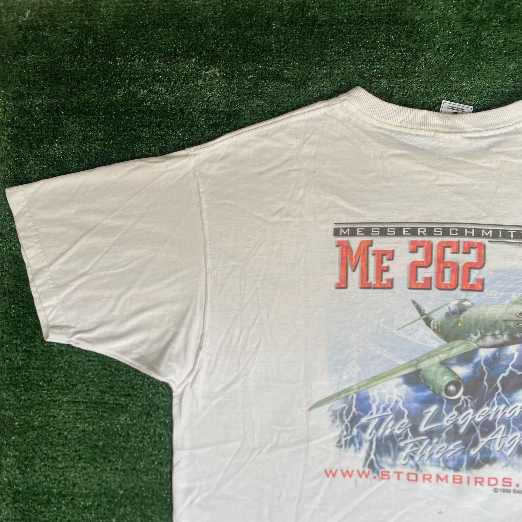 Fruit Of The Loom Vintage Y2K WW2 Airplane Shirt World War Military History Te Size US XL / EU 56 / 4 - 2 Thumbnail