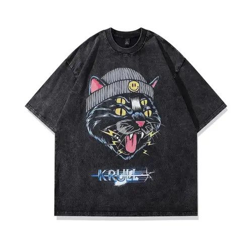 Japanese Brand × Vintage 80s Cartoon Design Face Oversized Printed Vintage T-Shirt Size US M / EU 48-50 / 2 - 1 Thumbnail