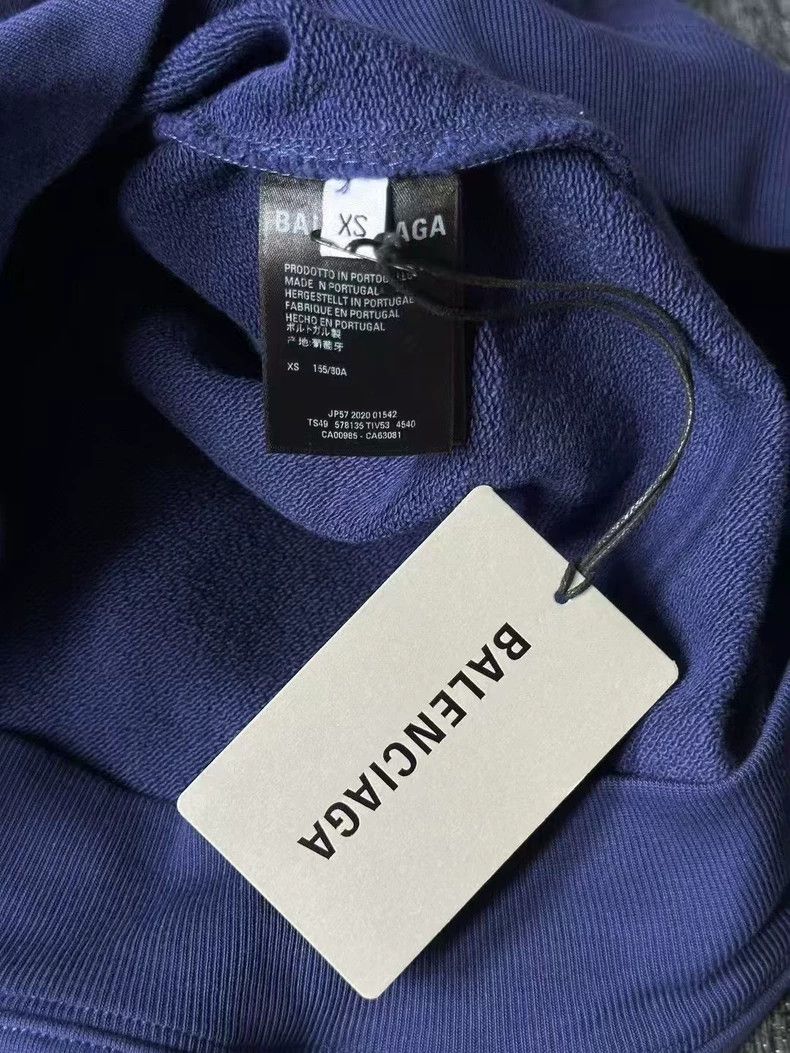 Balenciaga Balenciaga Blue Coke Hoodie Size US XS / EU 42 / 0 - 4 Thumbnail