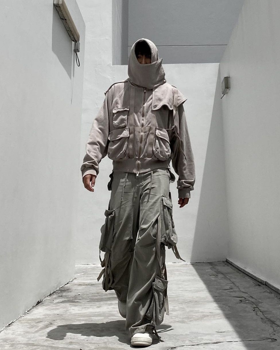 SHINE LUXURY RARE "SANGUINE" layered Cargo navigator zipper hoodie Size US M / EU 48-50 / 2 - 11 Thumbnail