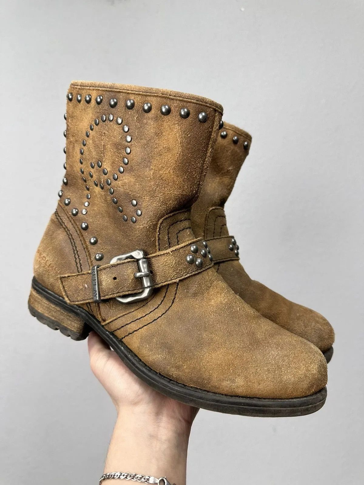 14th Addiction Vintage Leather Boots AS 98 Style Kapital Vibe Rick Owens Size US 7.5 / EU 40-41 - 5 Thumbnail