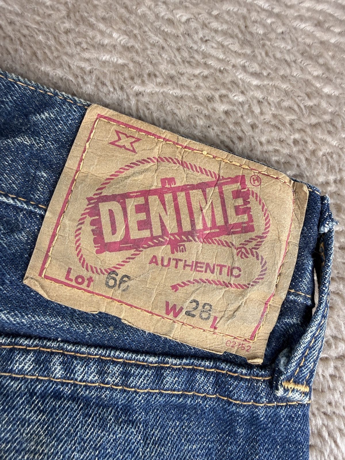 Denime Vtg Denime Lot66 jeans Selvedge Japan Made Grunge Style Size US 29 - 4 Thumbnail