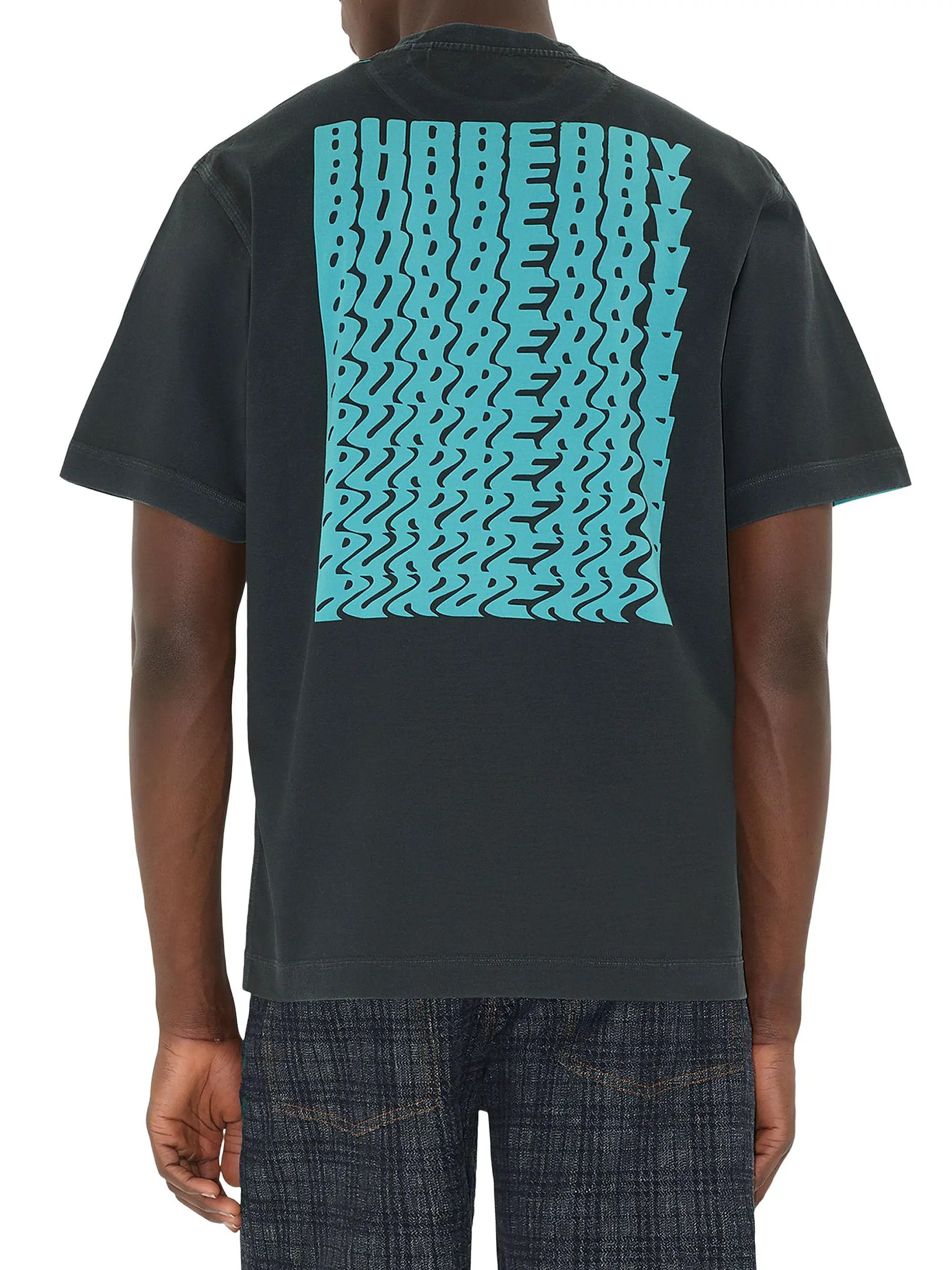 Burberry os11x0326 Ryan Relaxed Fit Cotton T-Shirt in Black Size US M / EU 48-50 / 2 - 5 Thumbnail