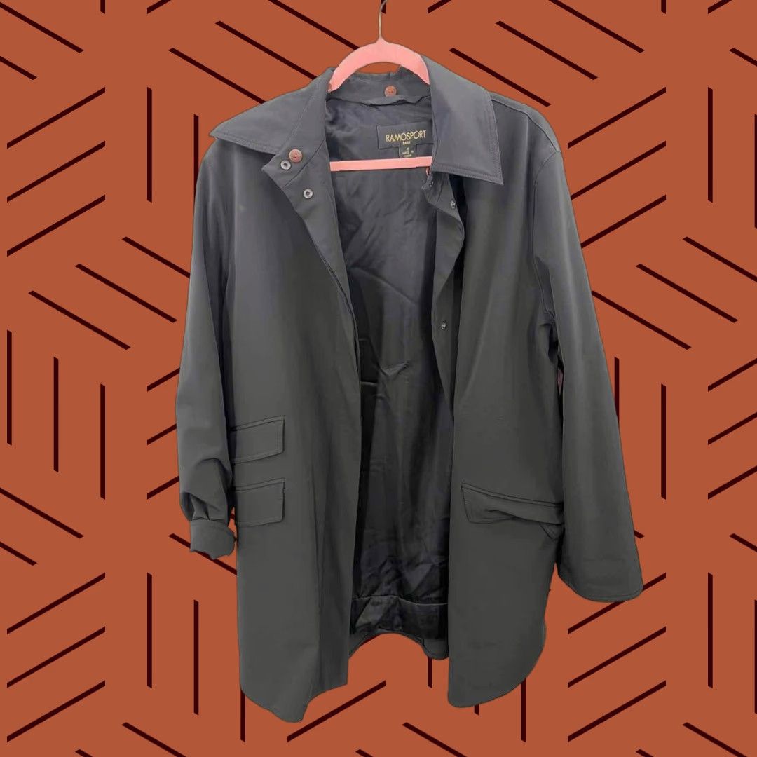Vintage Ramosport Black Size 10 Button Jacket Mens? Size L / US 10 / IT 46 - 1 Thumbnail