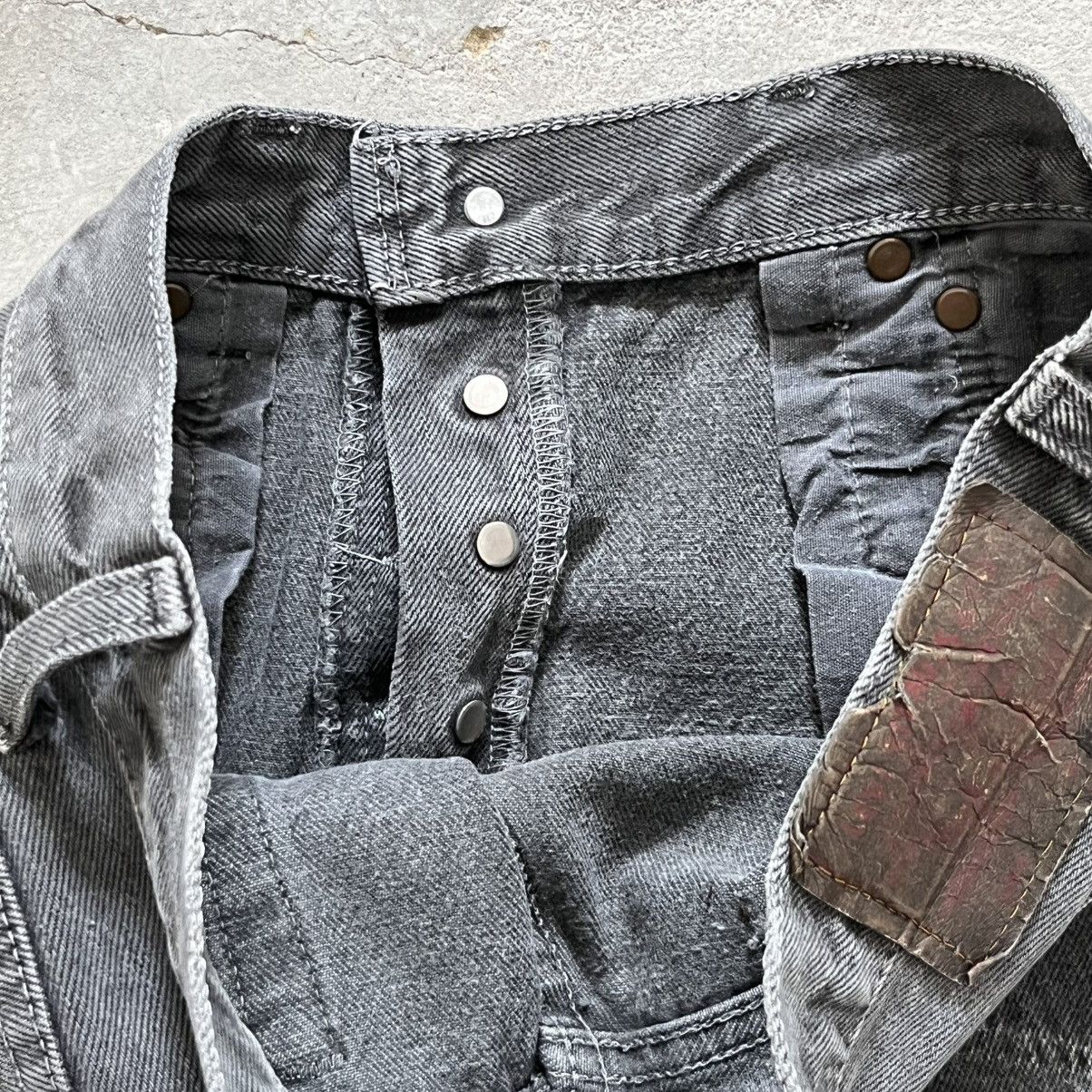 Levi's Vintage Clothing 90s Levi’s 501 Fade Black Sonic Lab Rebuild Slim Jeans Size US 30 / EU 46 - 17 Thumbnail