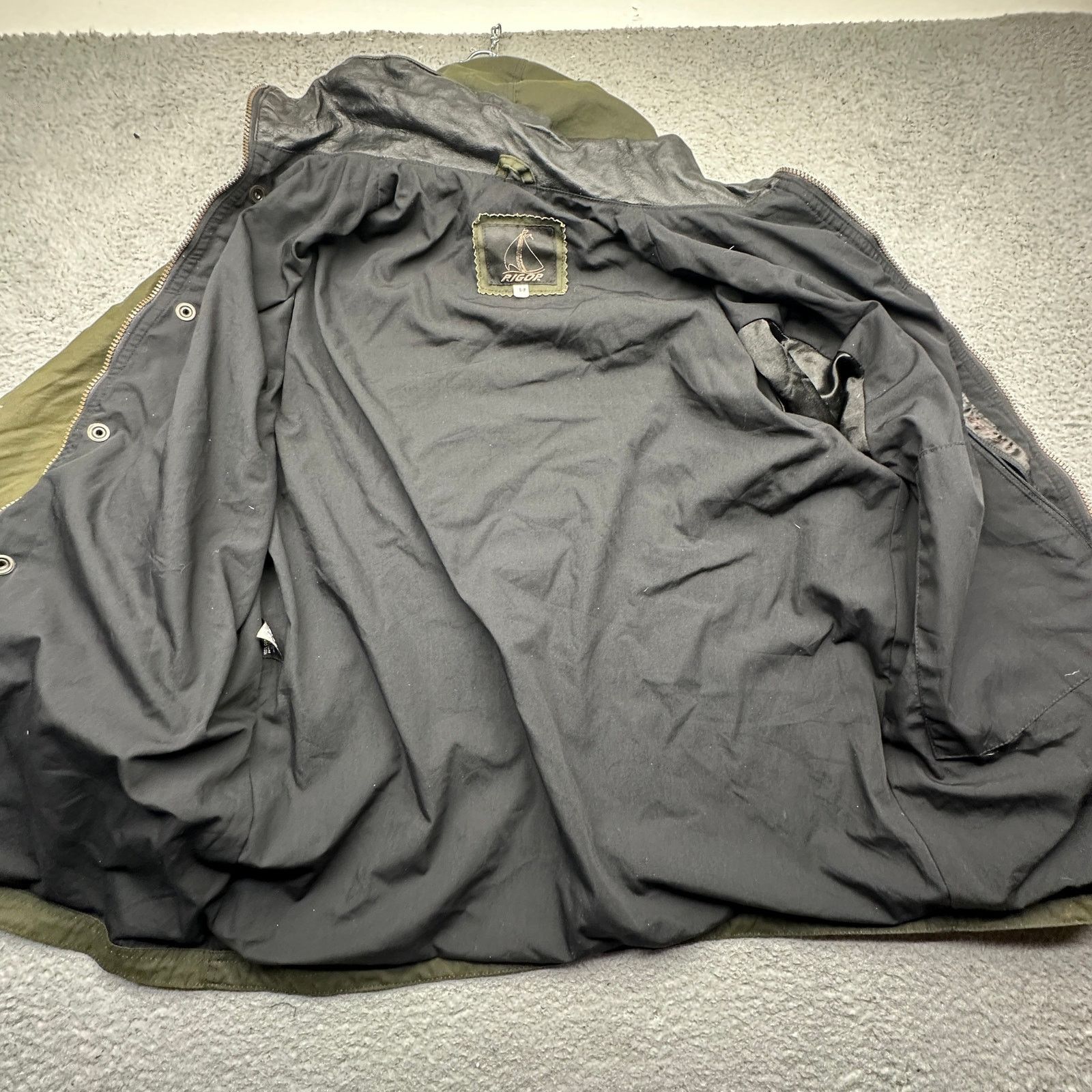 Other Vintage Rigor Waxed Cotton Jacket Mens Small Olive Green Size US S / EU 44-46 / 1 - 11 Thumbnail