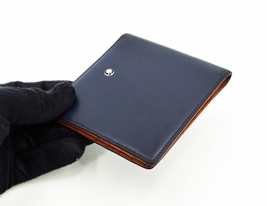 Montblanc MONT BLANC full leather bi-fold wallet two tone Size ONE SIZE - 11 Thumbnail