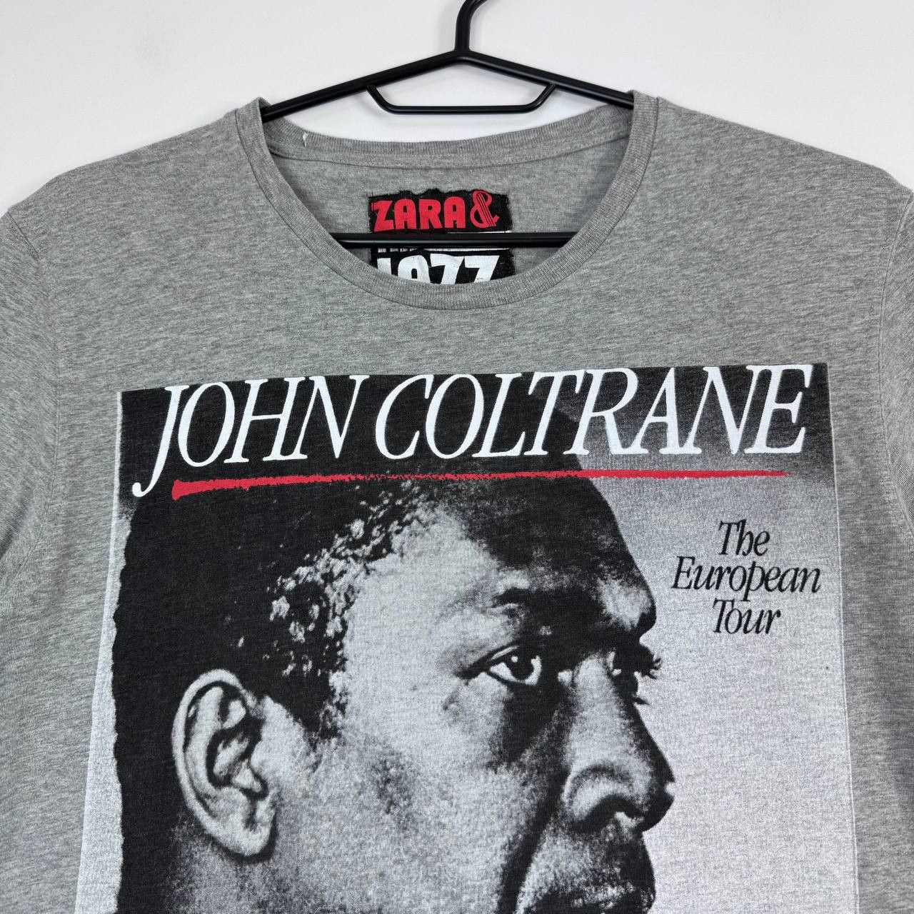 Zara Zara John Coltrane T Shirt Grey Jazz Music European 2011 M Size US M / EU 48-50 / 2 - 2 Thumbnail