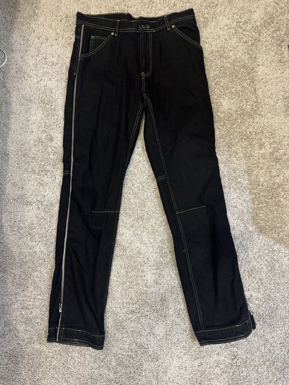 Zara Zara Zipper Flare Jeans Size US 32 / EU 48 - 1 Thumbnail