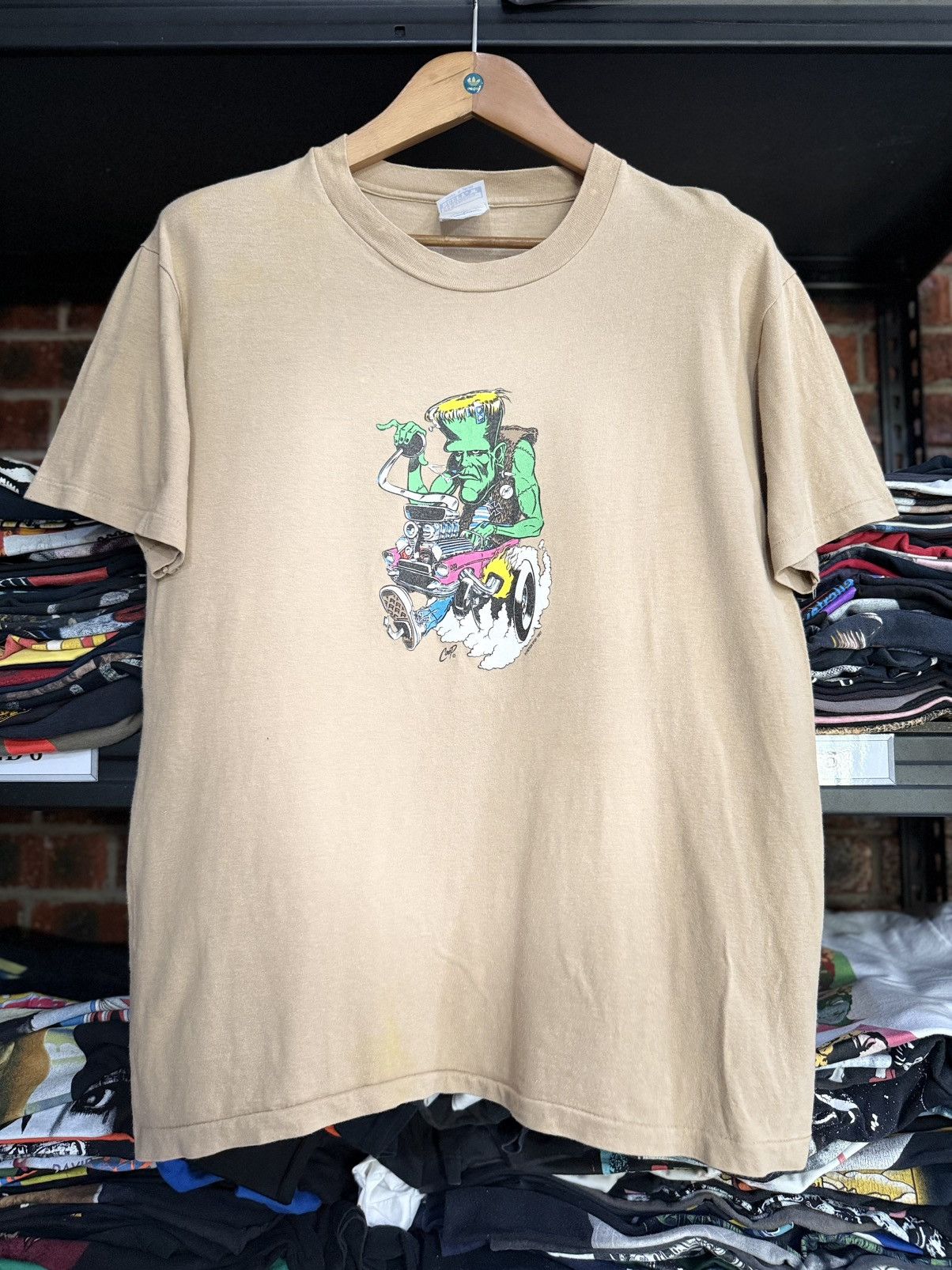 Sex Skateboards Vintage 90s COOP Poster Pop Rat Fink Skateboard Faded Tee Size US M / EU 48-50 / 2 - 2 Thumbnail