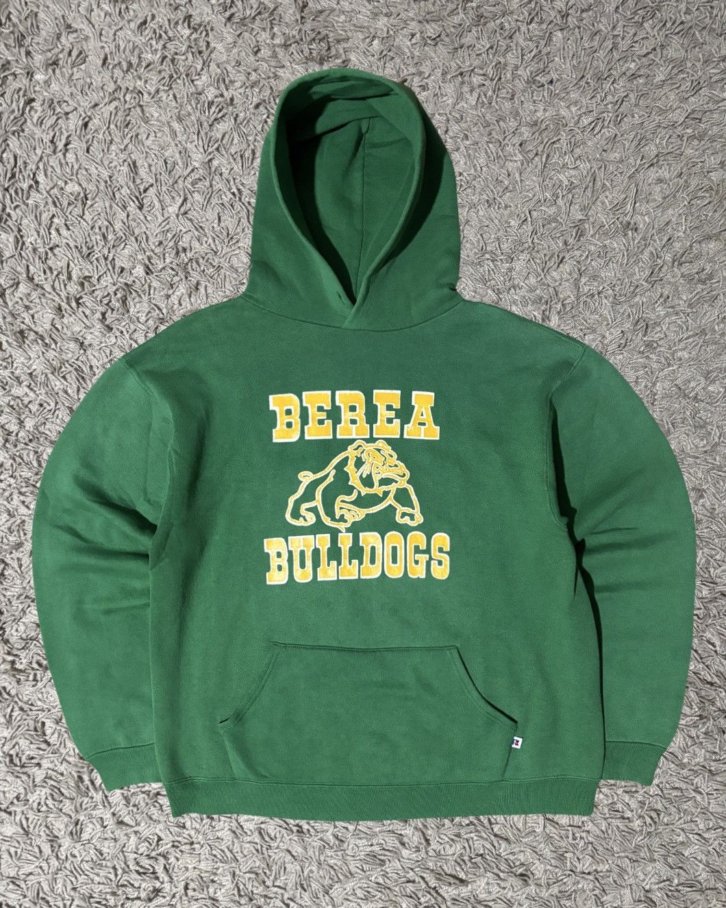Russell Athletic 1980’s Russell Athletic “Berea Bulldogs” Kelly Green Hoodie Size US L / EU 52-54 / 3 - 1 Thumbnail